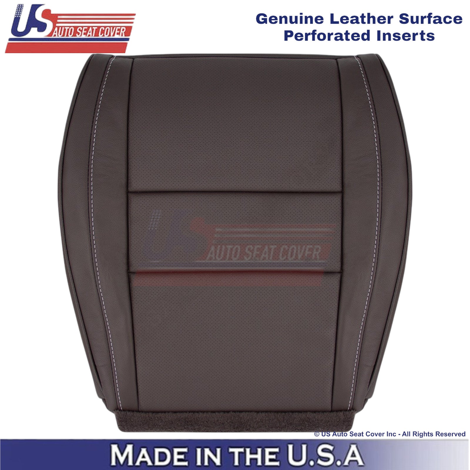 2011-2021 For Jeep Grand Cherokee Driver Bottom Genuine Leather Cover Brown