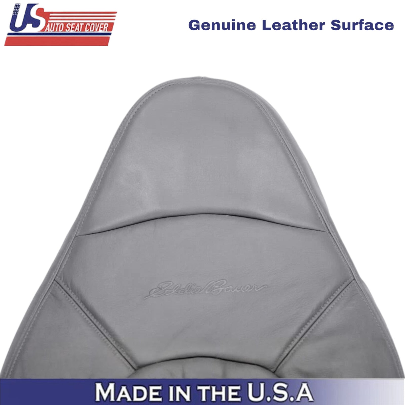 1997-02 For Ford Expedition Eddie Bauer Leather Front Top Covers Medium Graphite