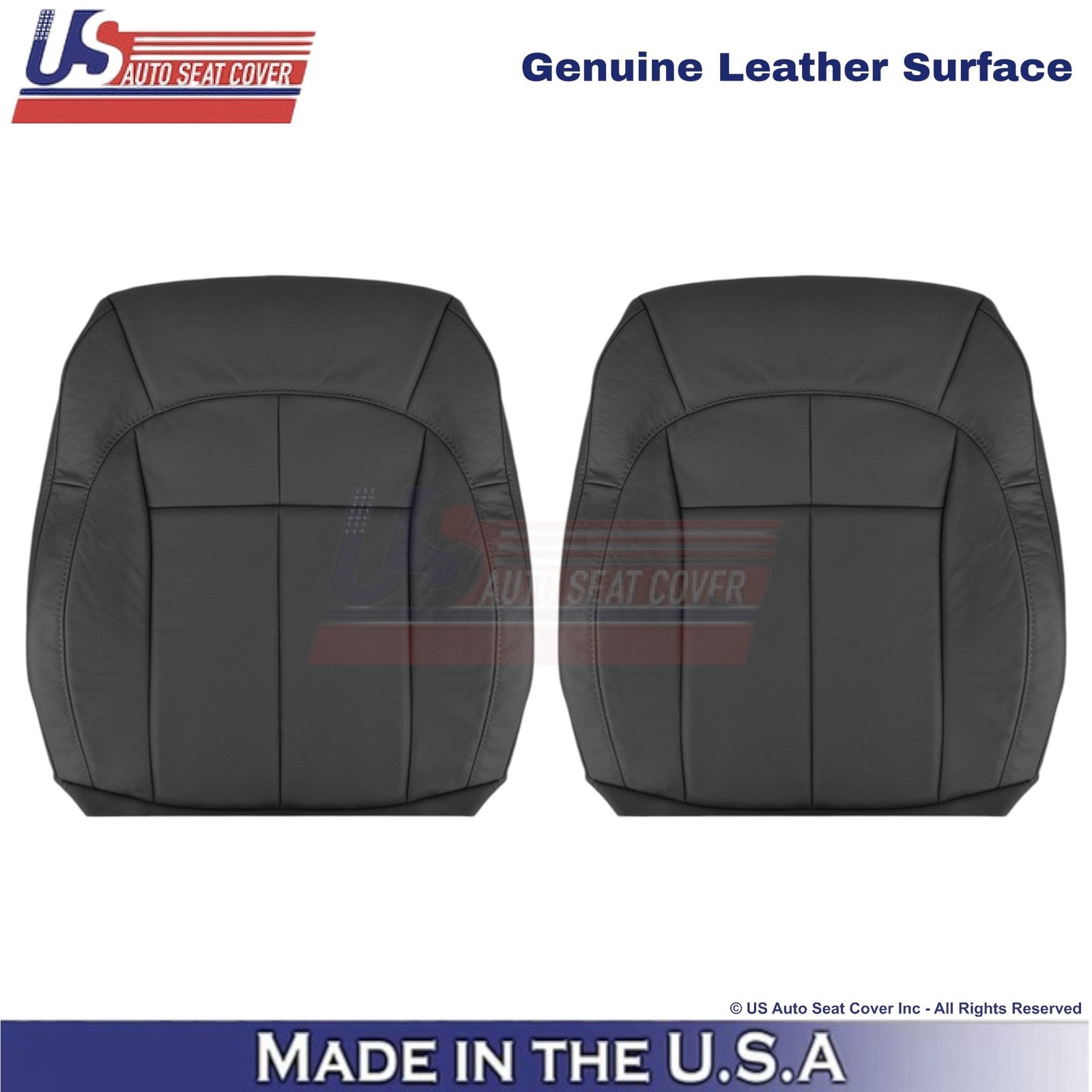 2001-2004 For Jeep Grand Cherokee Genuine Leather Front Covers Dark Slate Gray