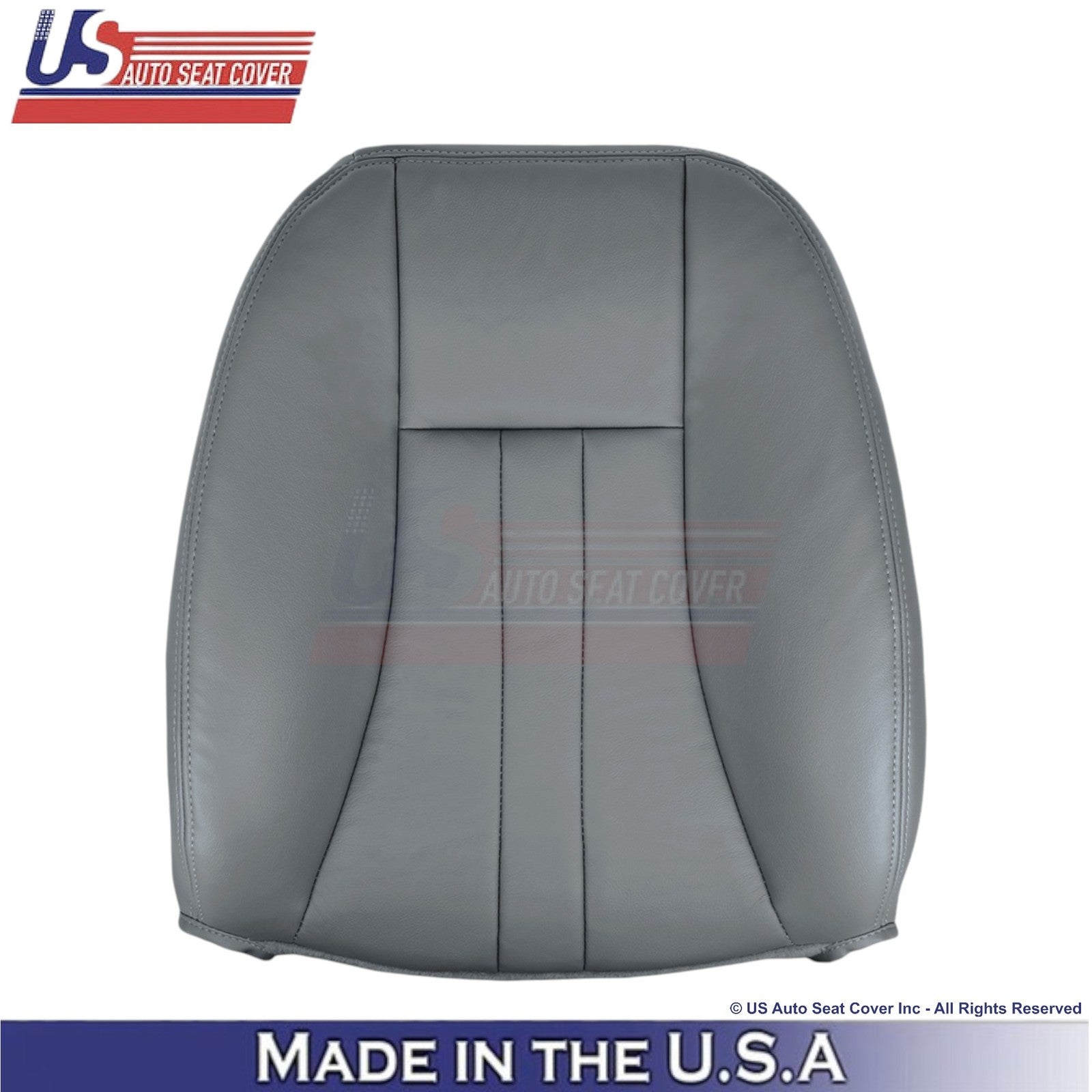 2004-2007 For Chrysler Town & Country Leatherette Passenger Covers Medium Gray