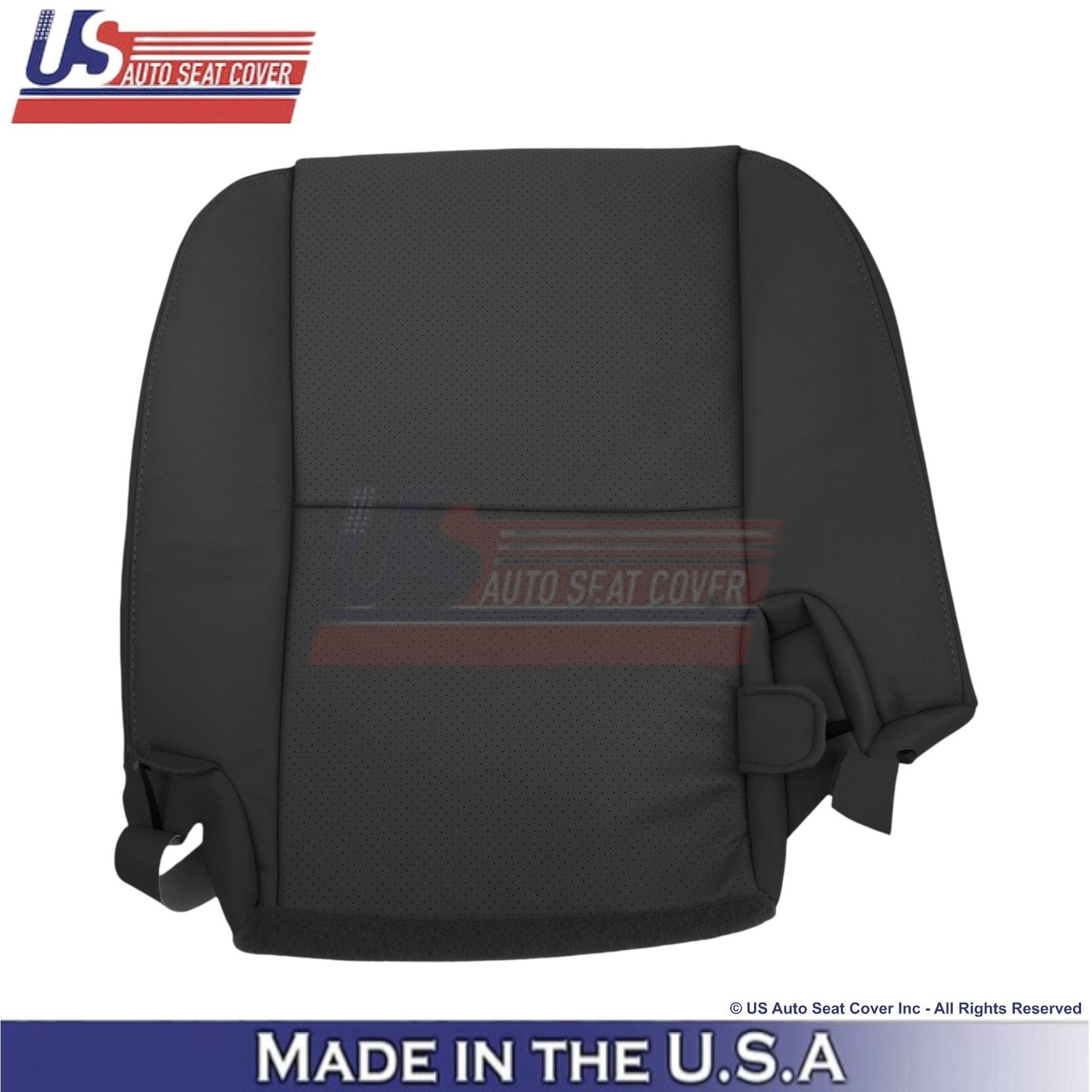 2010-2013 Fits Toyota Tundra Genuine Leather Perf. Rear Right Bottom Cover Black