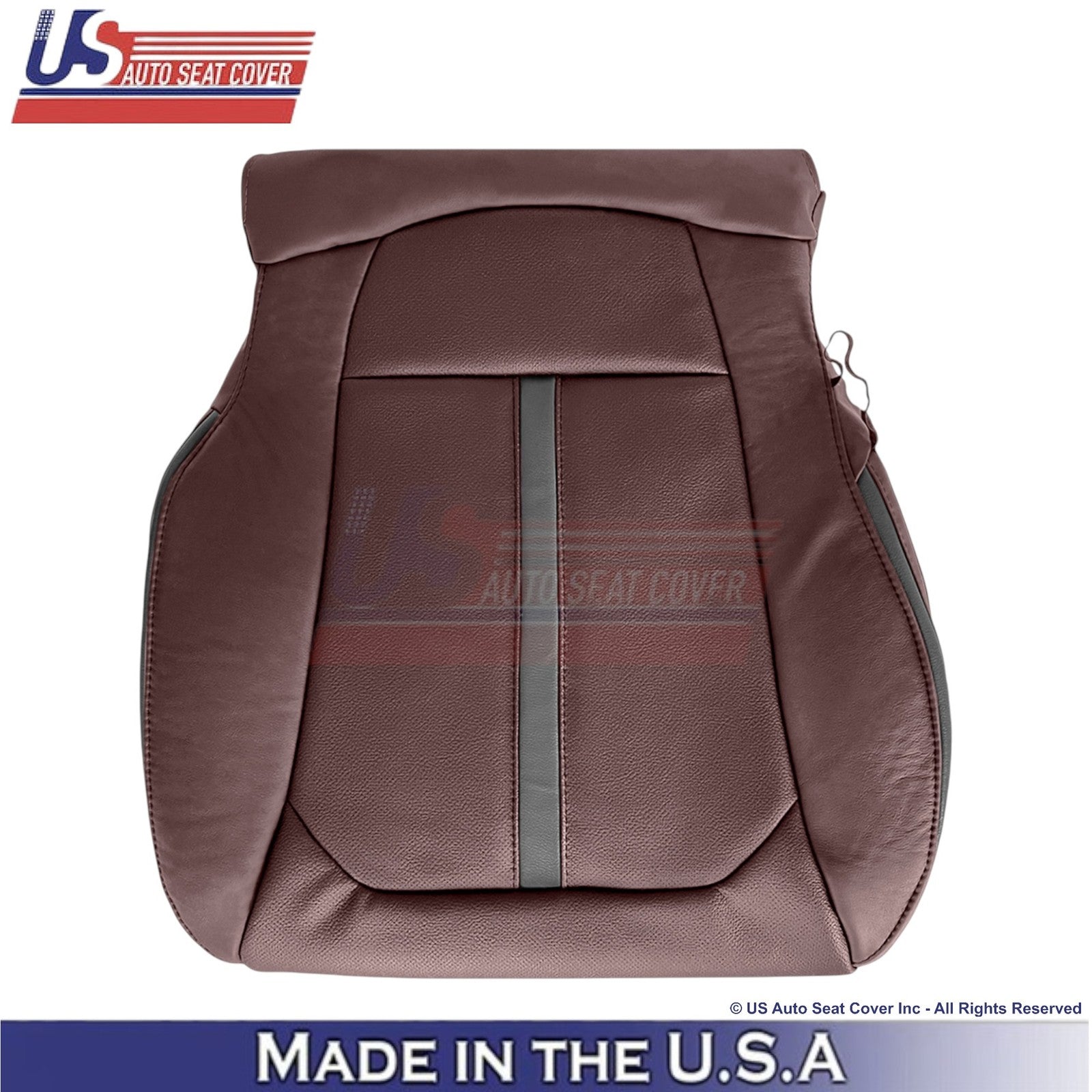 2018-2020 For Ford F150 Platinum Genuine Leather Front Bottom Covers Dk. Marsala