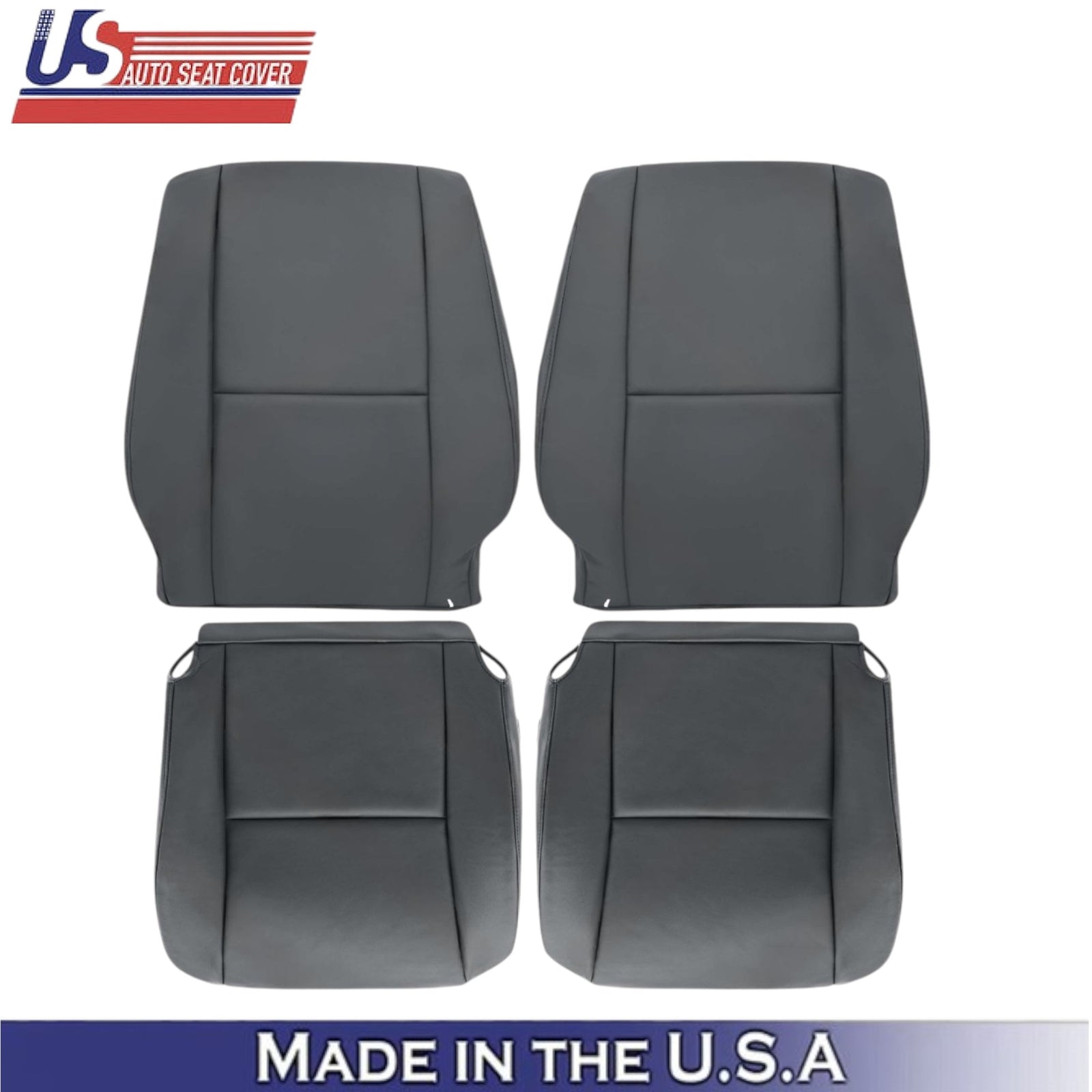 2005-2007 For Toyota Sequoia Leatherette Front Replacement Covers Dark Charcoal