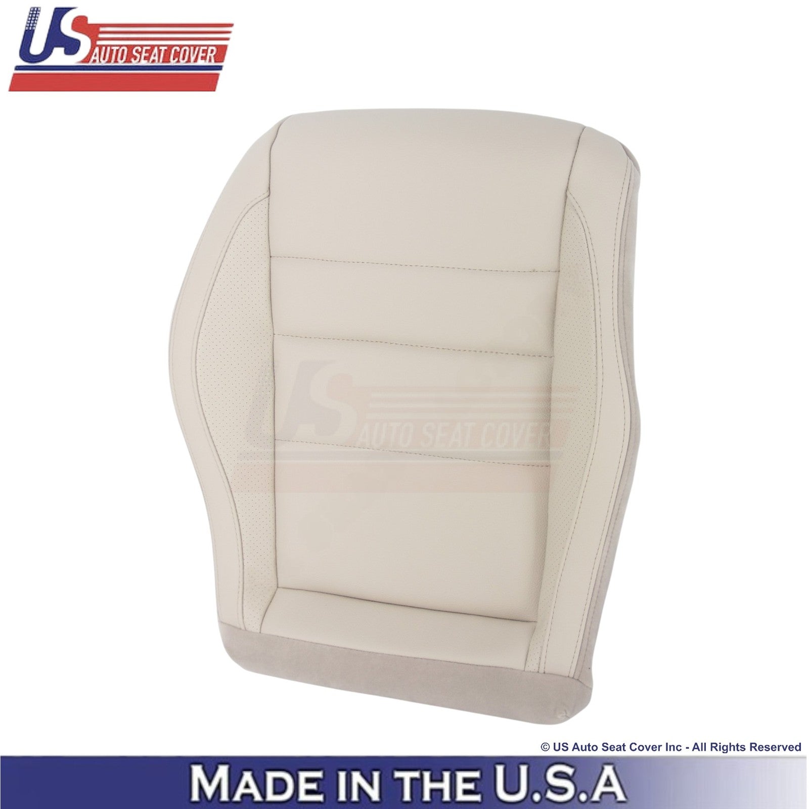 2010-2017 For Mercedes Benz E350 Coupe Leatherette Perf. Front Bottom Covers Tan