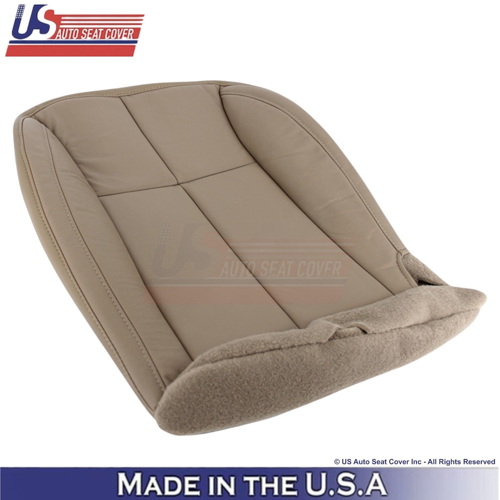 2001-2004 For Jeep Grand Cherokee Leatherette Front Seat Covers Sandstone Beige