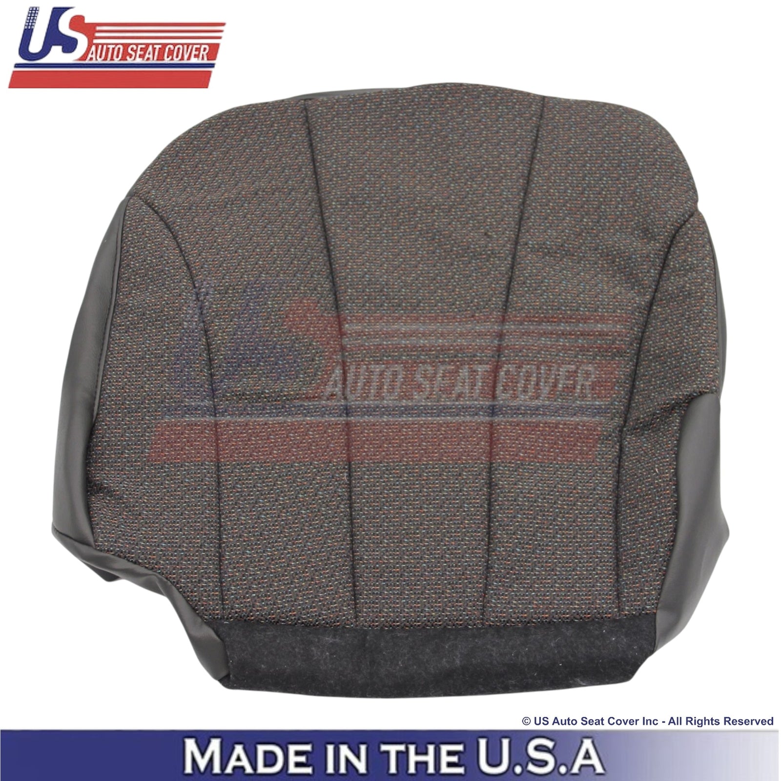 1999-2002 For Chevy Silverado 1500 Cloth Passenger Top & Bottom Seat Covers Gray