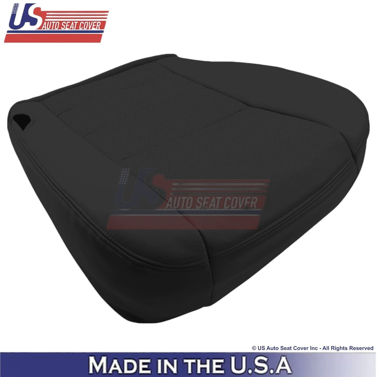 2004-2007 For Ford F250 F350 Lariat Leatherette Perf Driver Side Covers Black