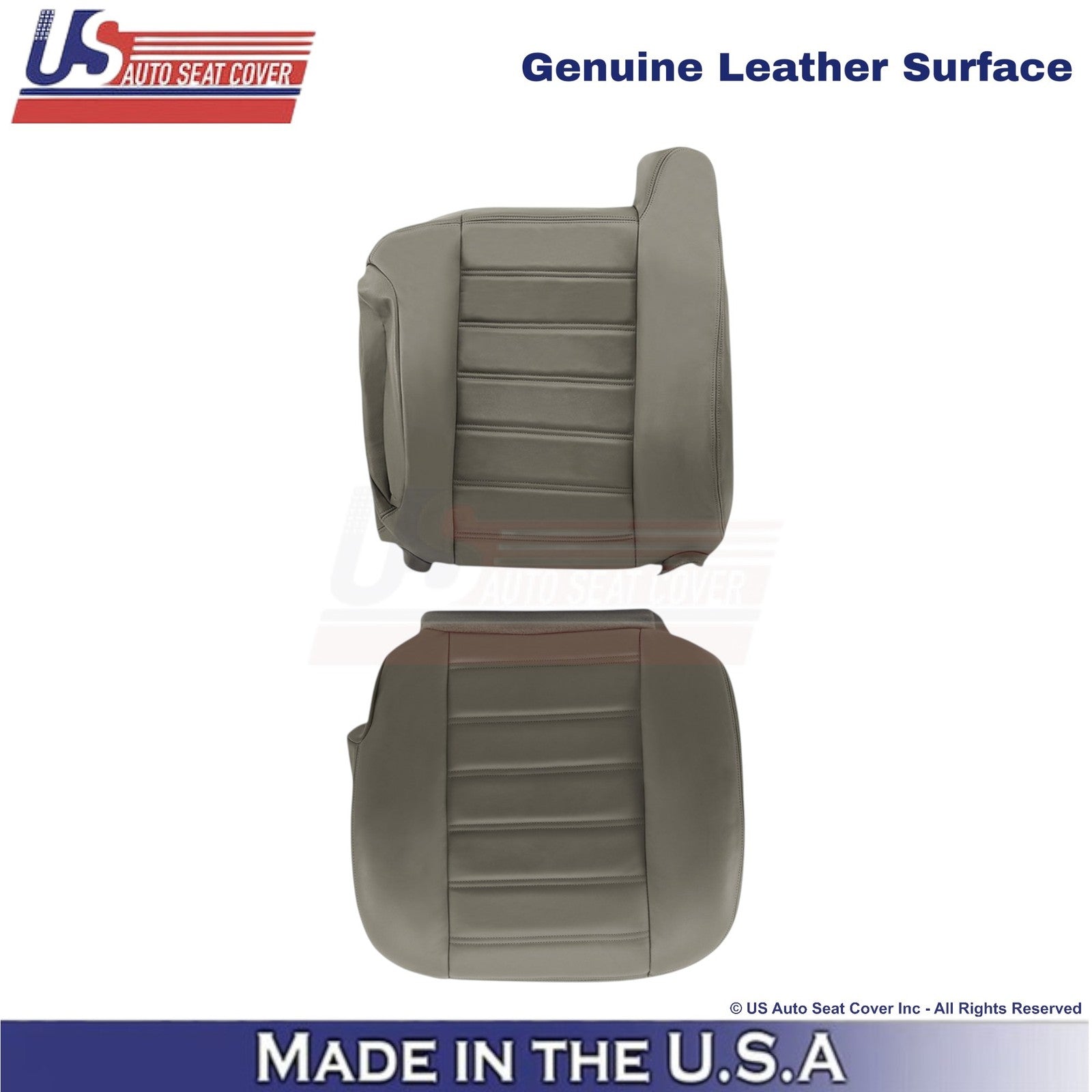 2003-2007 For Hummer H2 Genuine Leather Driver Replacement Covers Wheat Gray