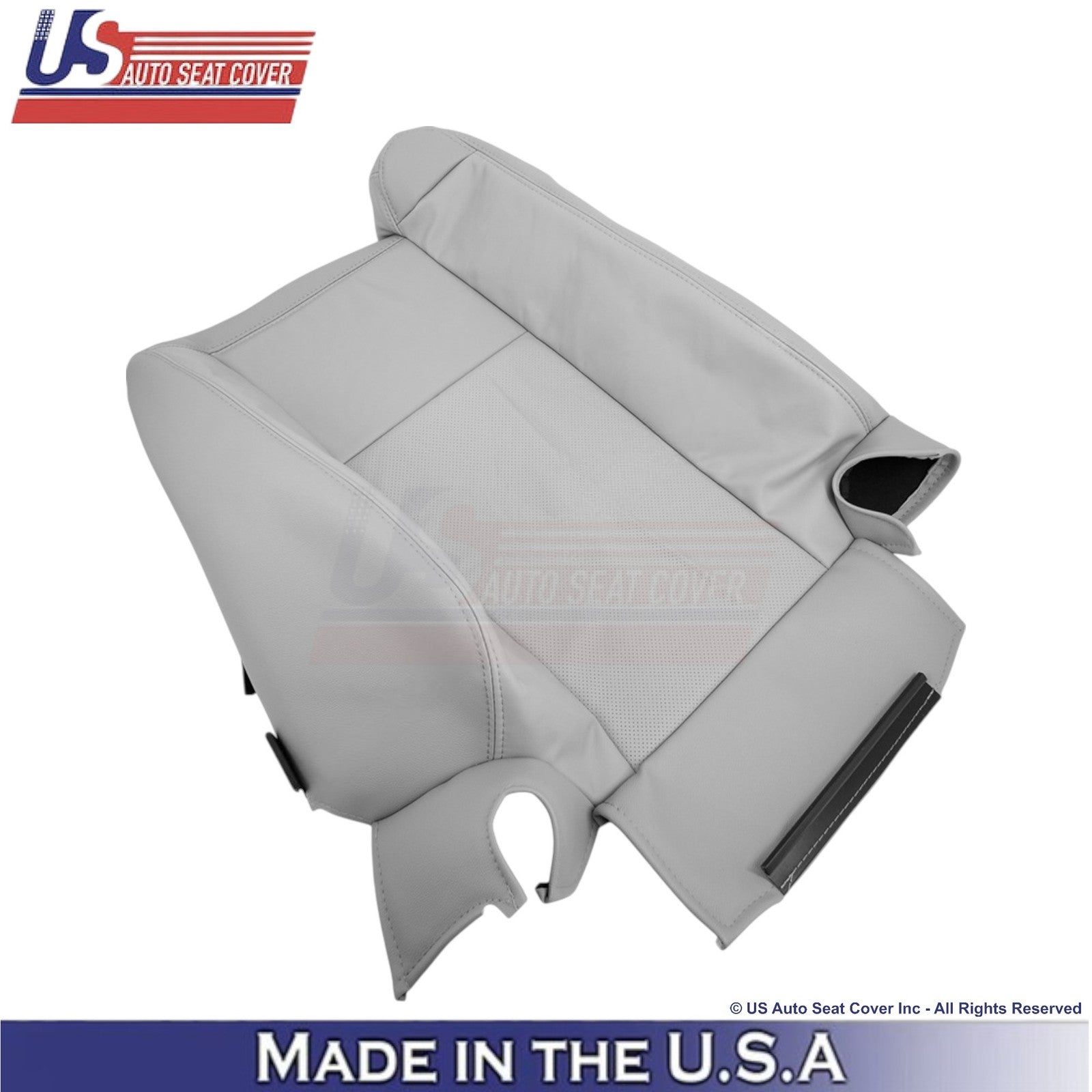 2003-2007 Fits Cadillac CTS Leather Front OEM Replacement Seat Covers Gray