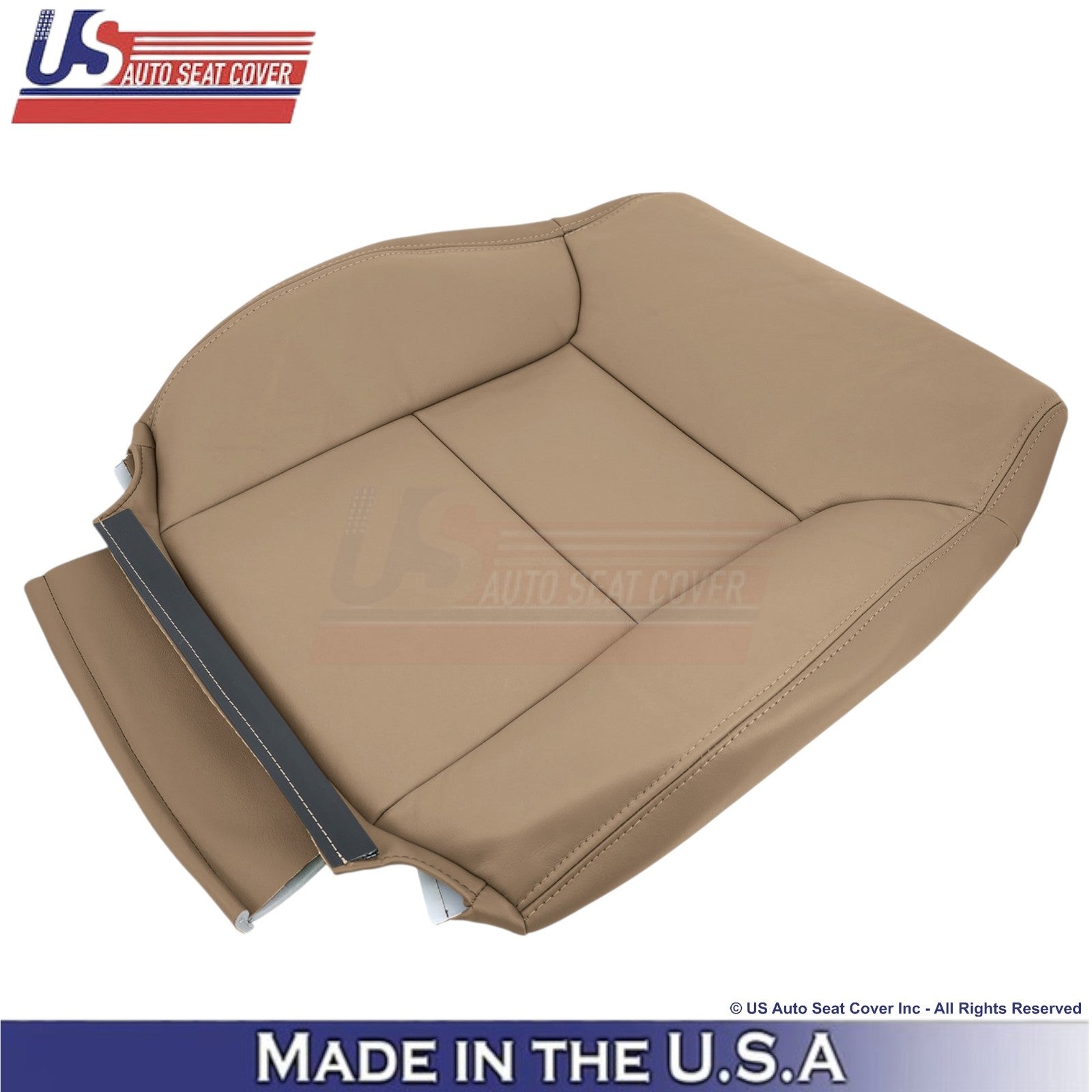 1998-2003 Fits Toyota Sienna Genuine Leather Driver Top Replacement Cover Dk Oak