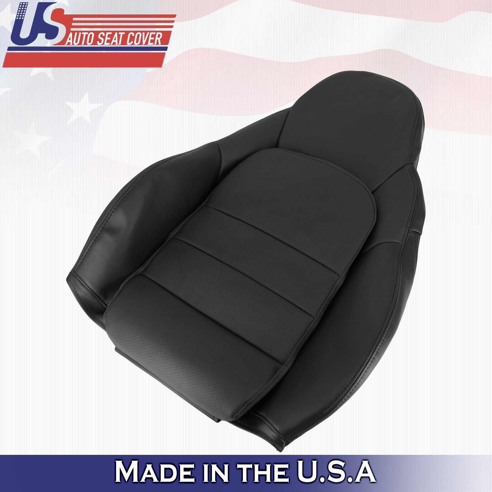 2005 to 2013 For Chevy Corvette C6 Front Set Tops & Bottoms Leather Seat Covers
