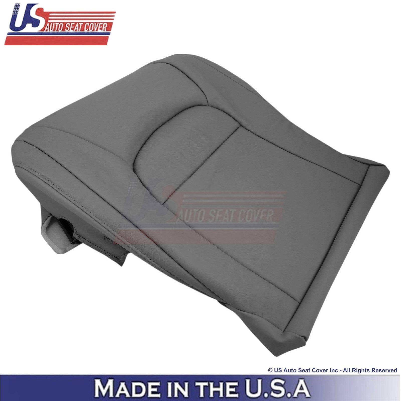 2008-2021 For Toyota Land Cruiser Leatherette Front Bottom Seat Covers Dark Gray