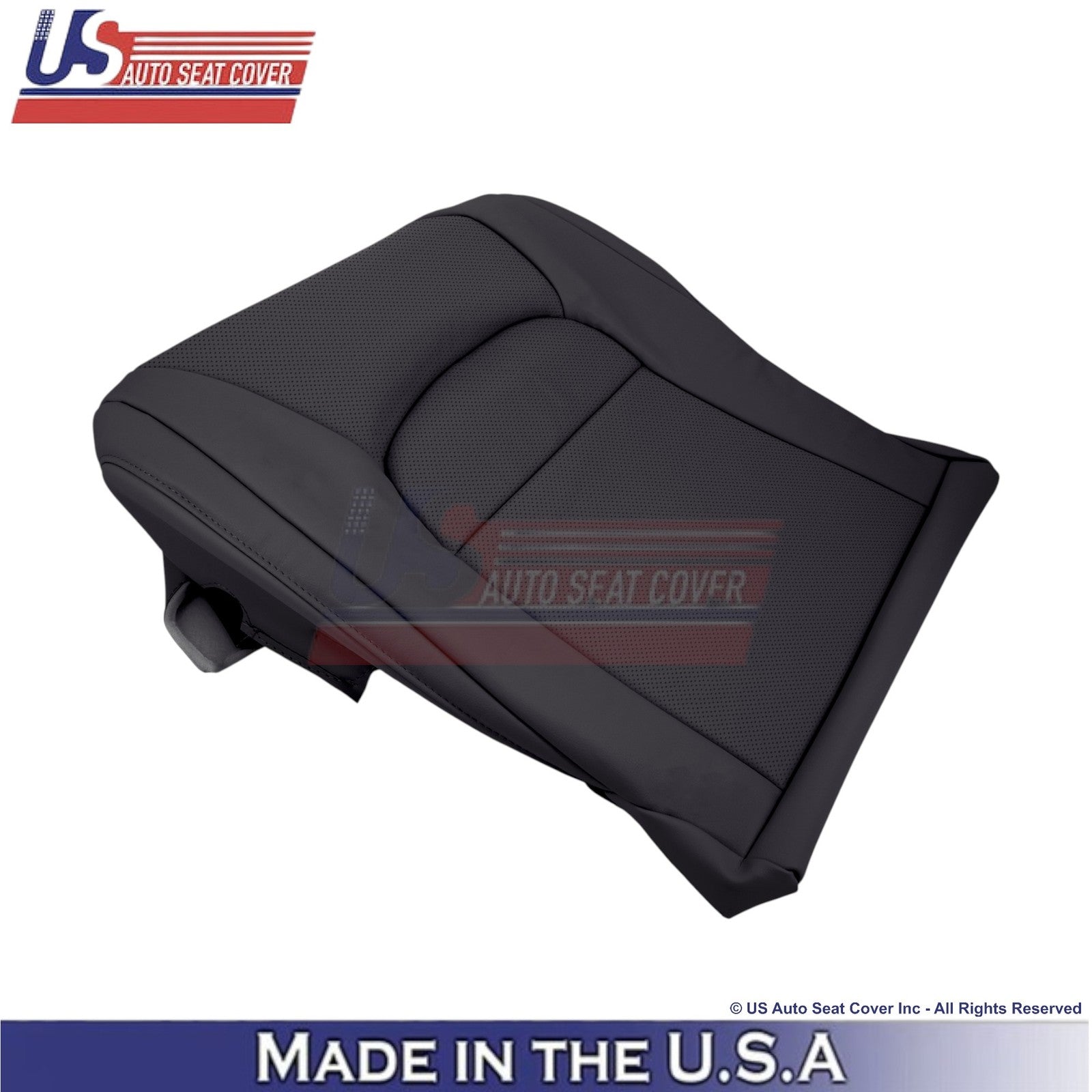 2008-2021 For Toyota Land Cruiser Leatherette Perf. Passenger Bottom Cover Black