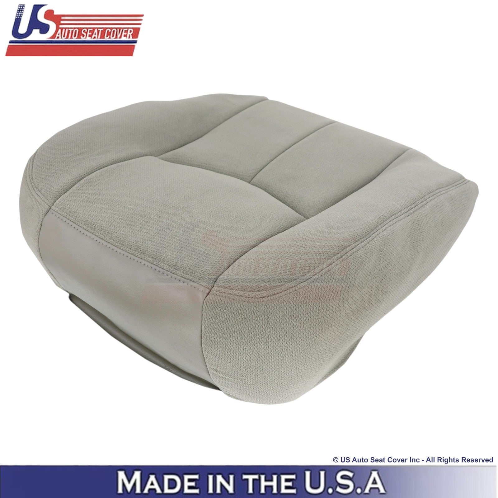 2003-2006 GMC Yukon 1500 2500 Cloth Front Bottom Replacement Seat Covers Gray