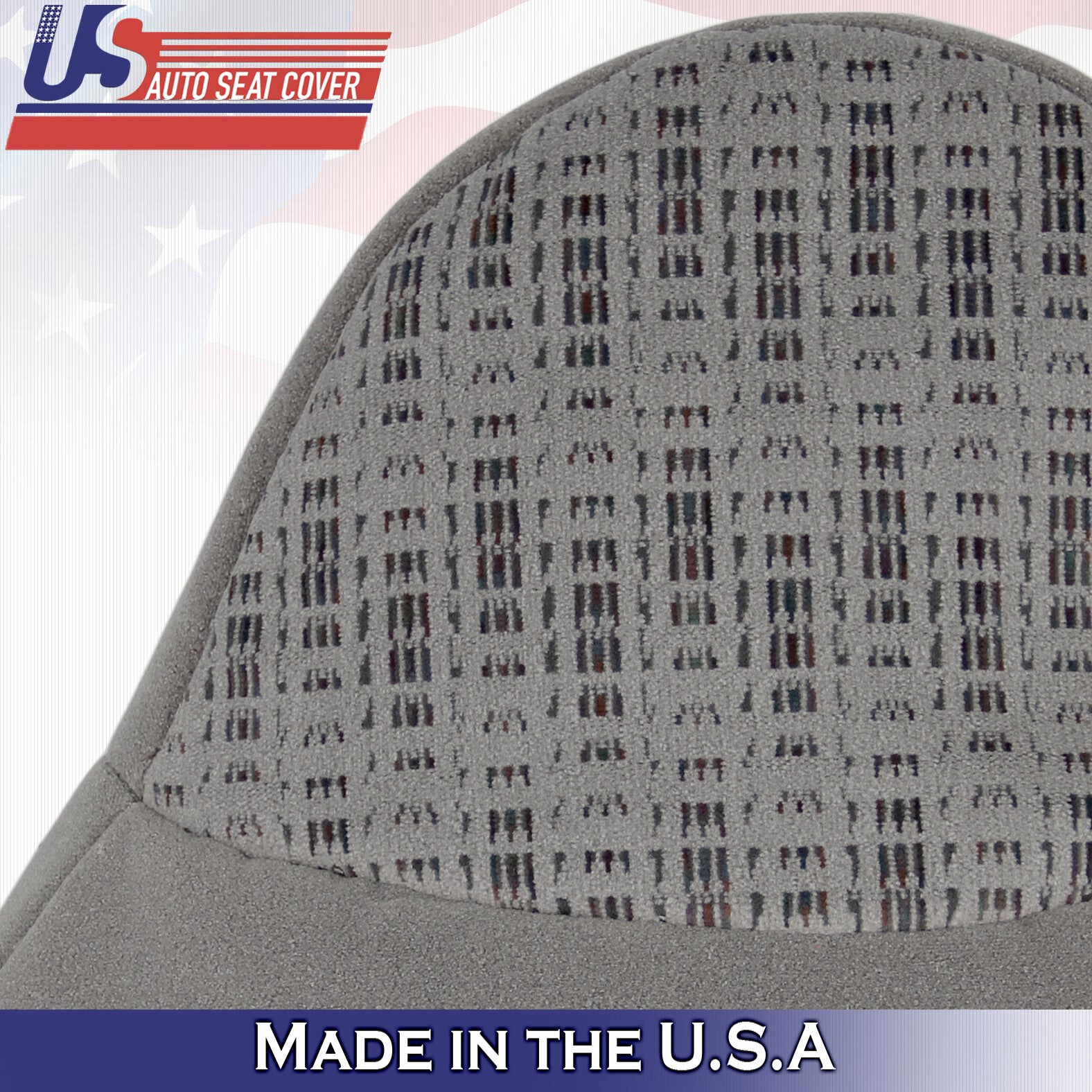 1999 2000 For Ford F250 F350 F450 F550 XLT Passenger Top Cloth Seat Cover Gray