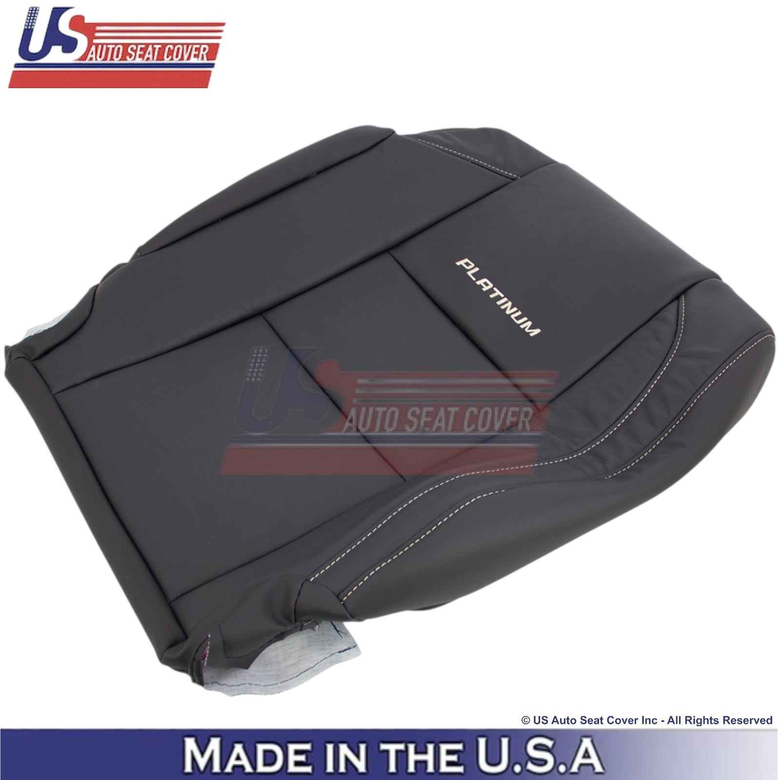 2010-2015 For Nissan Armada Platinum Genuine Leather Driver Top Cover Charcoal