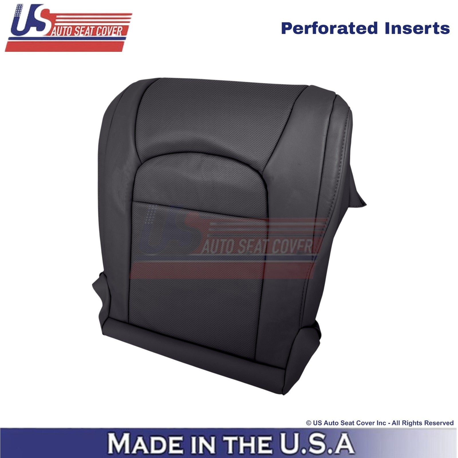 2008-2021 For Toyota Land Cruiser Leatherette Perf. Driver Bottom Cover Black