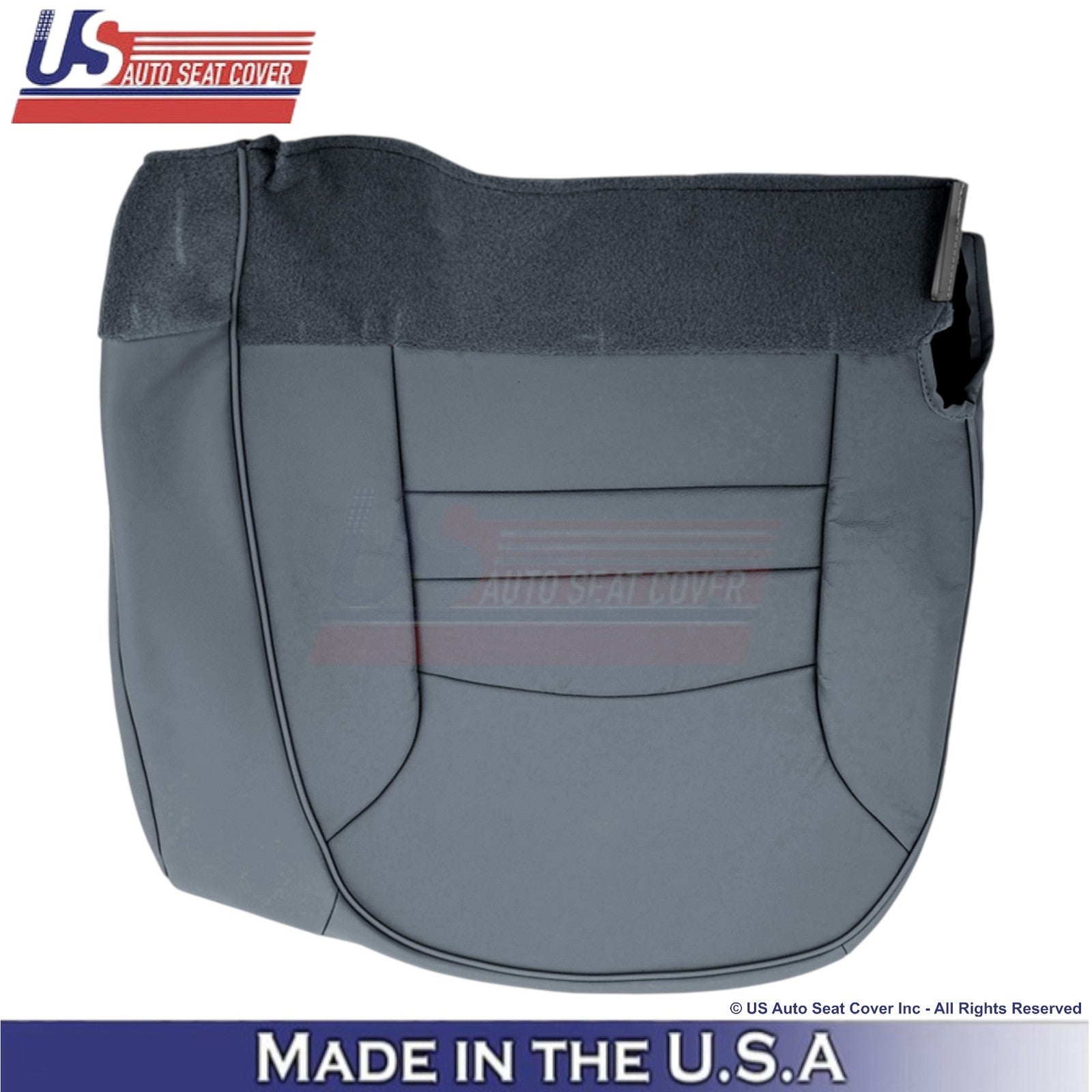 1998-2002 For Ford Crown Victoria Genuine Leather Passenger Side Covers Gray