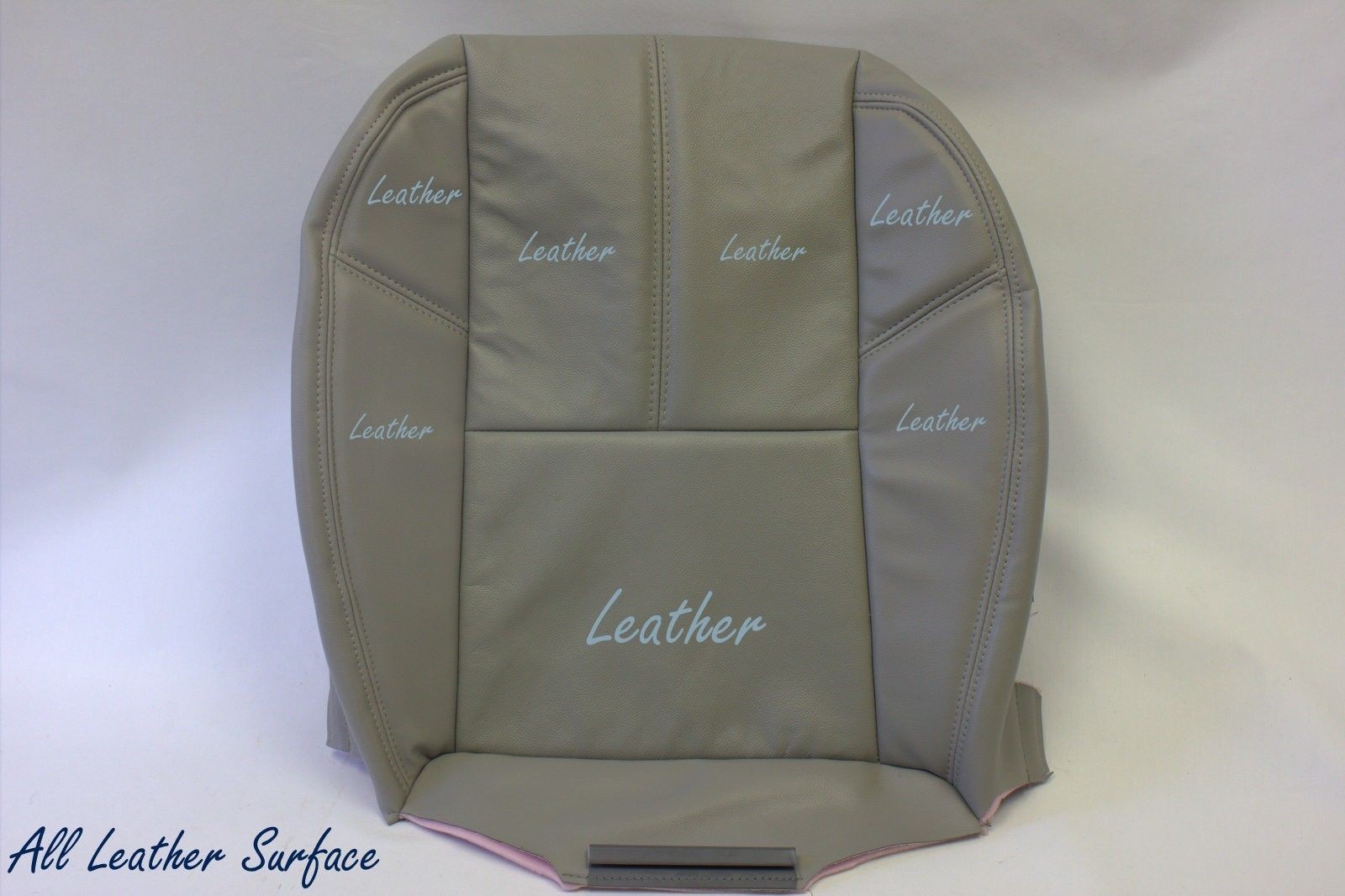 2007 to 2012 Chevy Silverado Driver Bottom Leather Seat Cover Gray