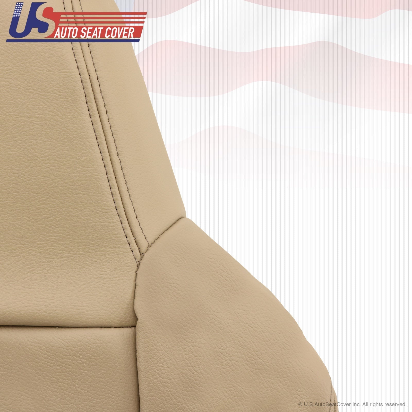 2002 2003 Ford F250 F350 Driver Top Lean Back Backrest Leather Seat Cover Tan