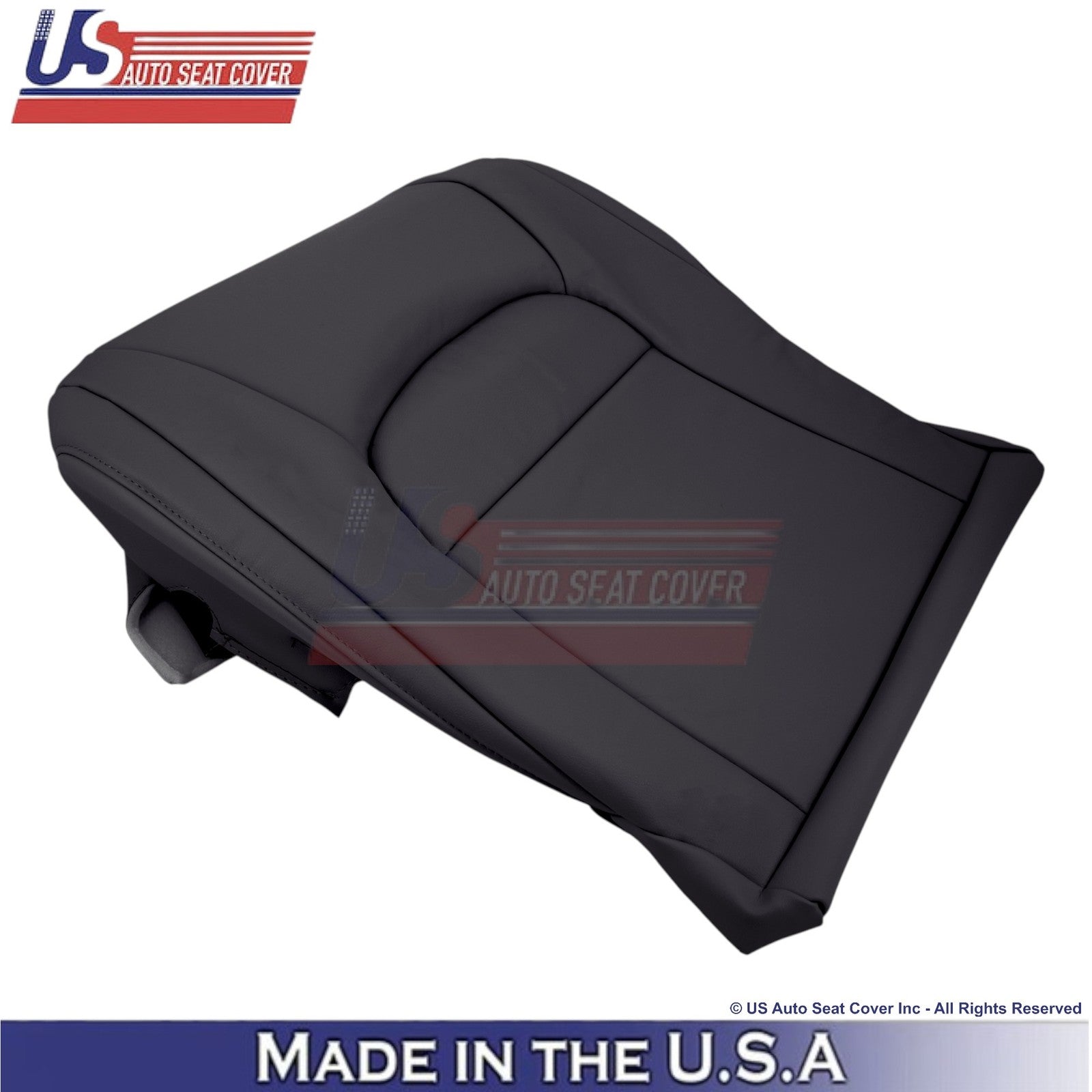 2008-2021 For Toyota Land Cruiser Leatherette Passenger Bottom Seat Cover Black