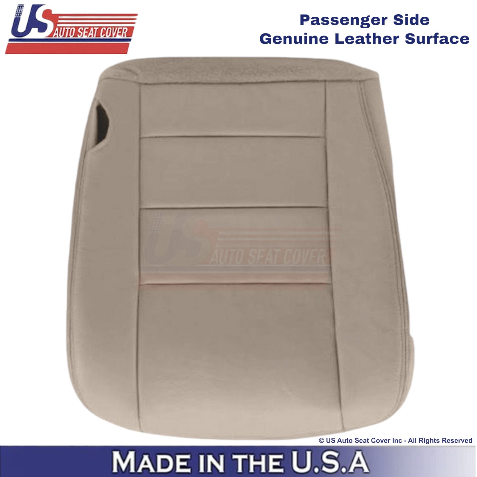 2003-2004 Fits Ford F250 F350 Lariat Leather Passenger Bottom OEM Cover Tan