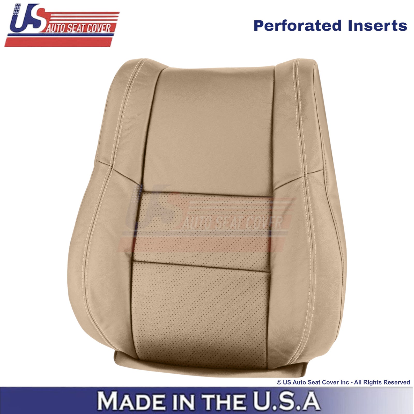 2011-2017 For Dodge Durango Genuine Leather Driver Top Replacement Cover Tan