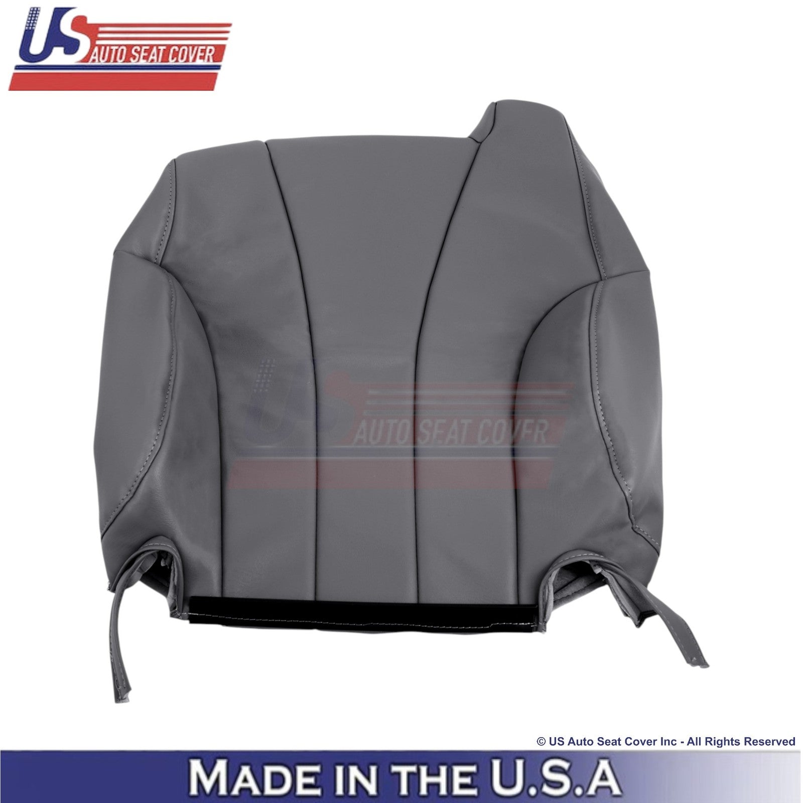 1999-2002 For Chevy Silverado W/T Genuine Leather Driver Top Cover Dark Graphite
