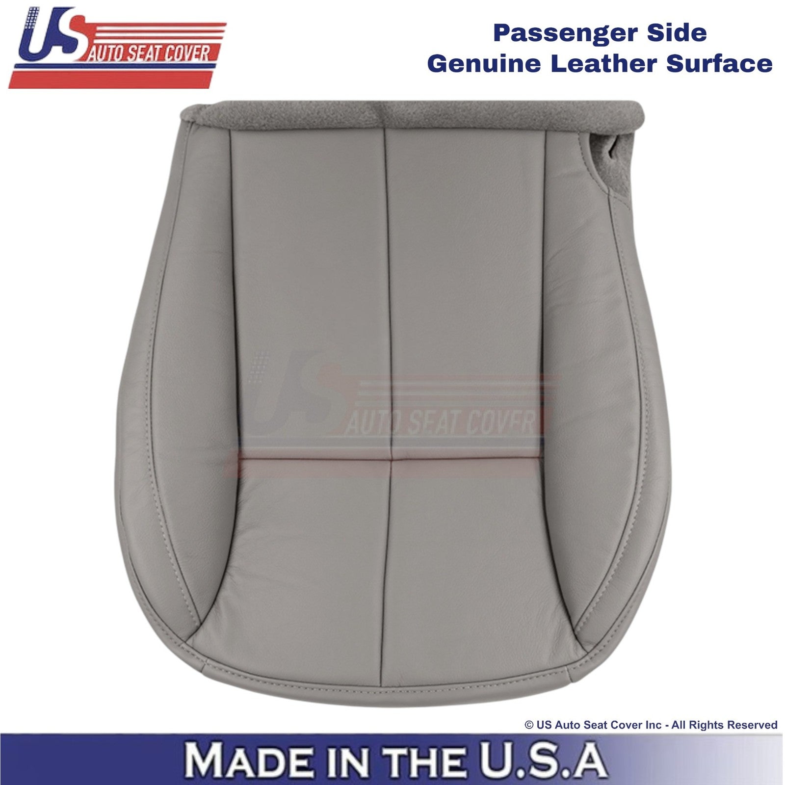 2001-2004 For Jeep Grand Cherokee Genuine Leather Front Seat Covers Taupe Gray