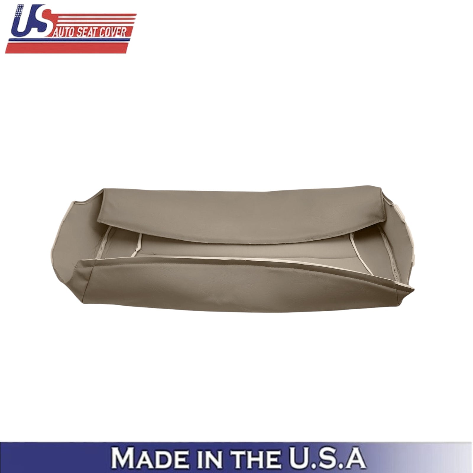 1992-1996 For Ford Bronco Eddie Bauer Leatherette Rear Top & Bottom Covers Tan