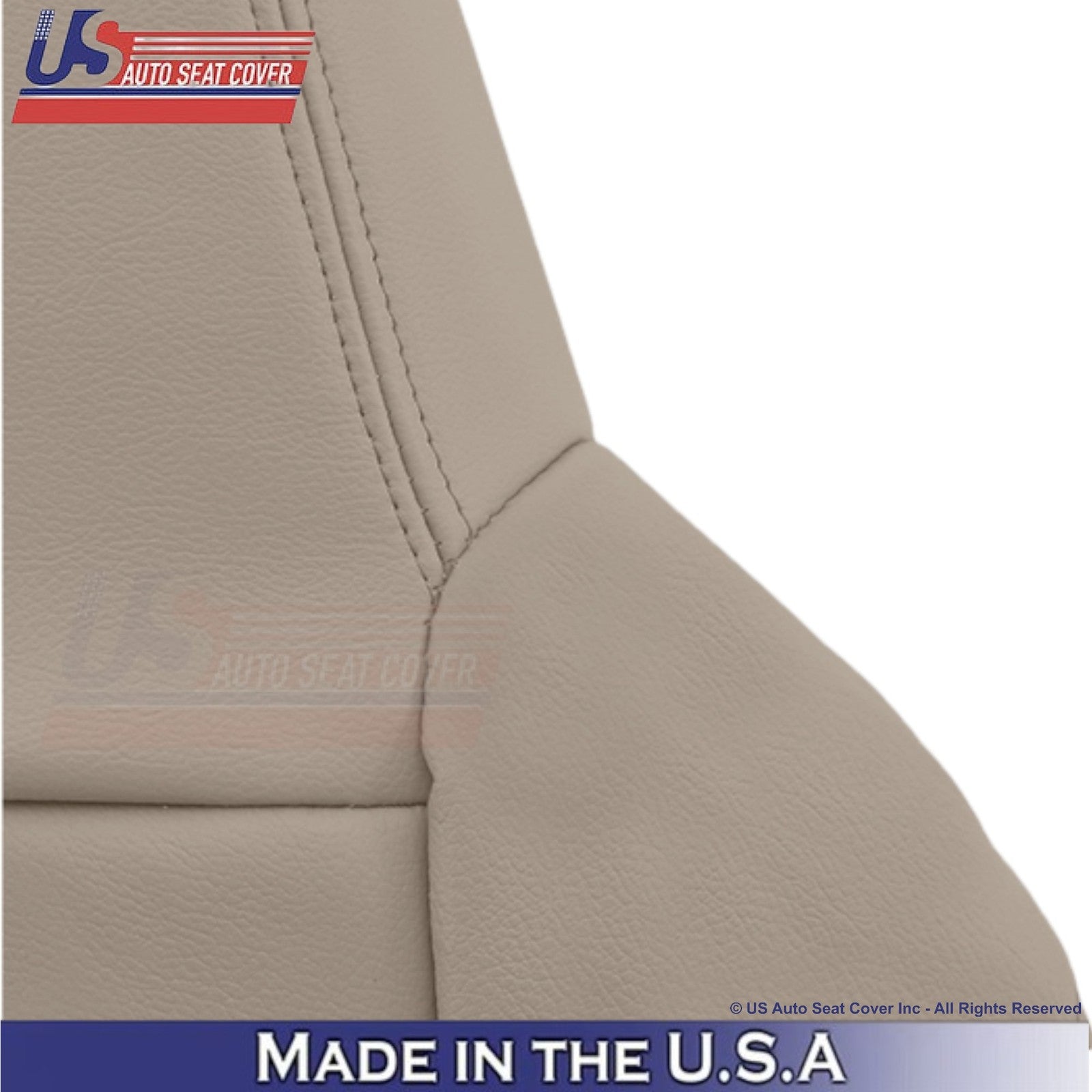 2002-2003 For Ford F250 F350 Lariat Leather Perforated Passenger Side Covers Tan
