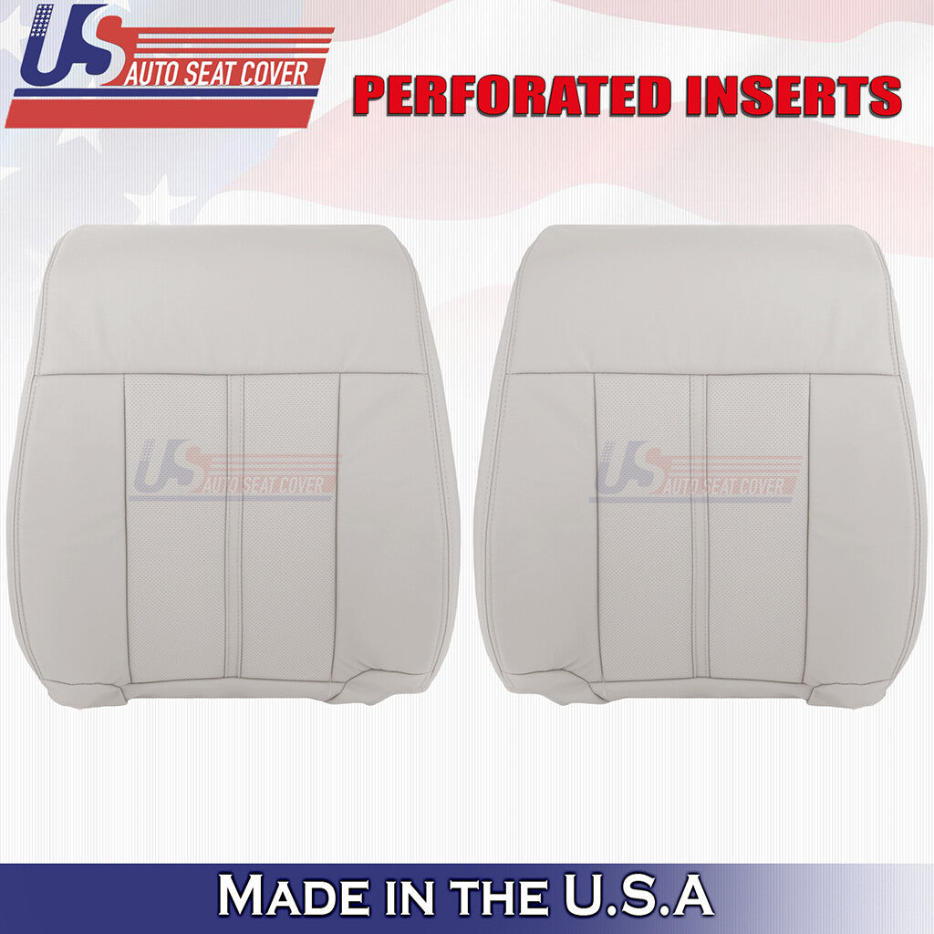 2015-2017 For Lincoln Navigator Leather Front Top Replacement Seat Covers Gray