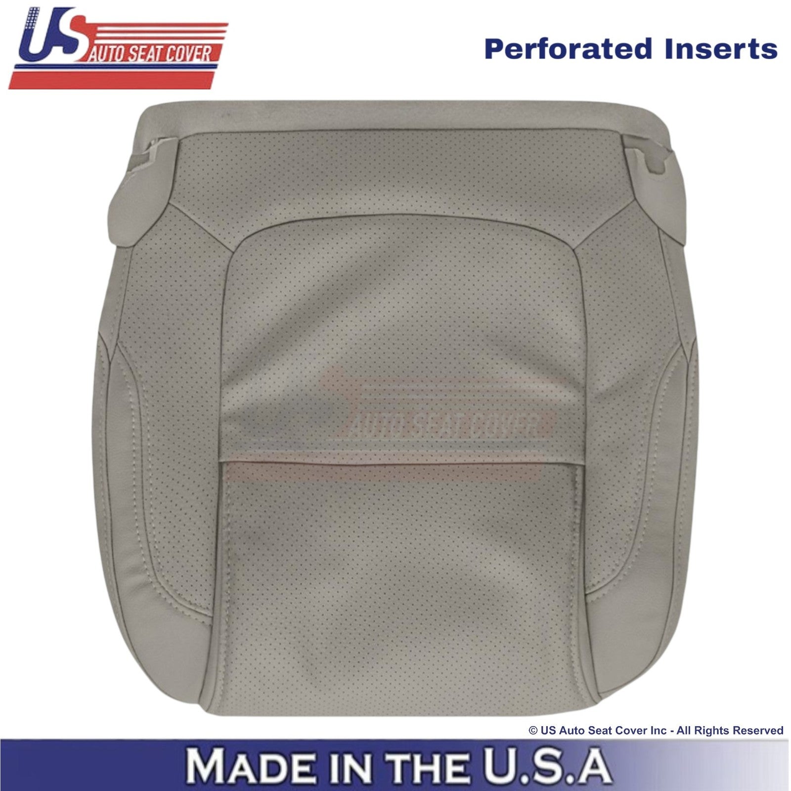 2011-2015 Fits Ford Explorer Limited Leather Perf Front Seat Covers Gray