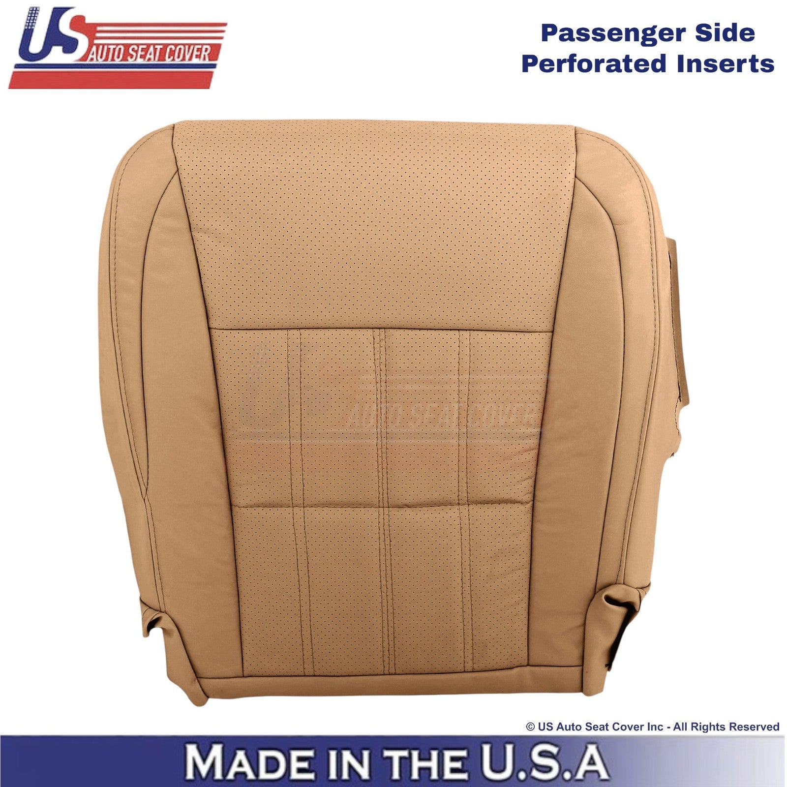 2016-2018 For Lexus ES 350 Leatherette Passenger Bottom Replacement Cover Flaxen