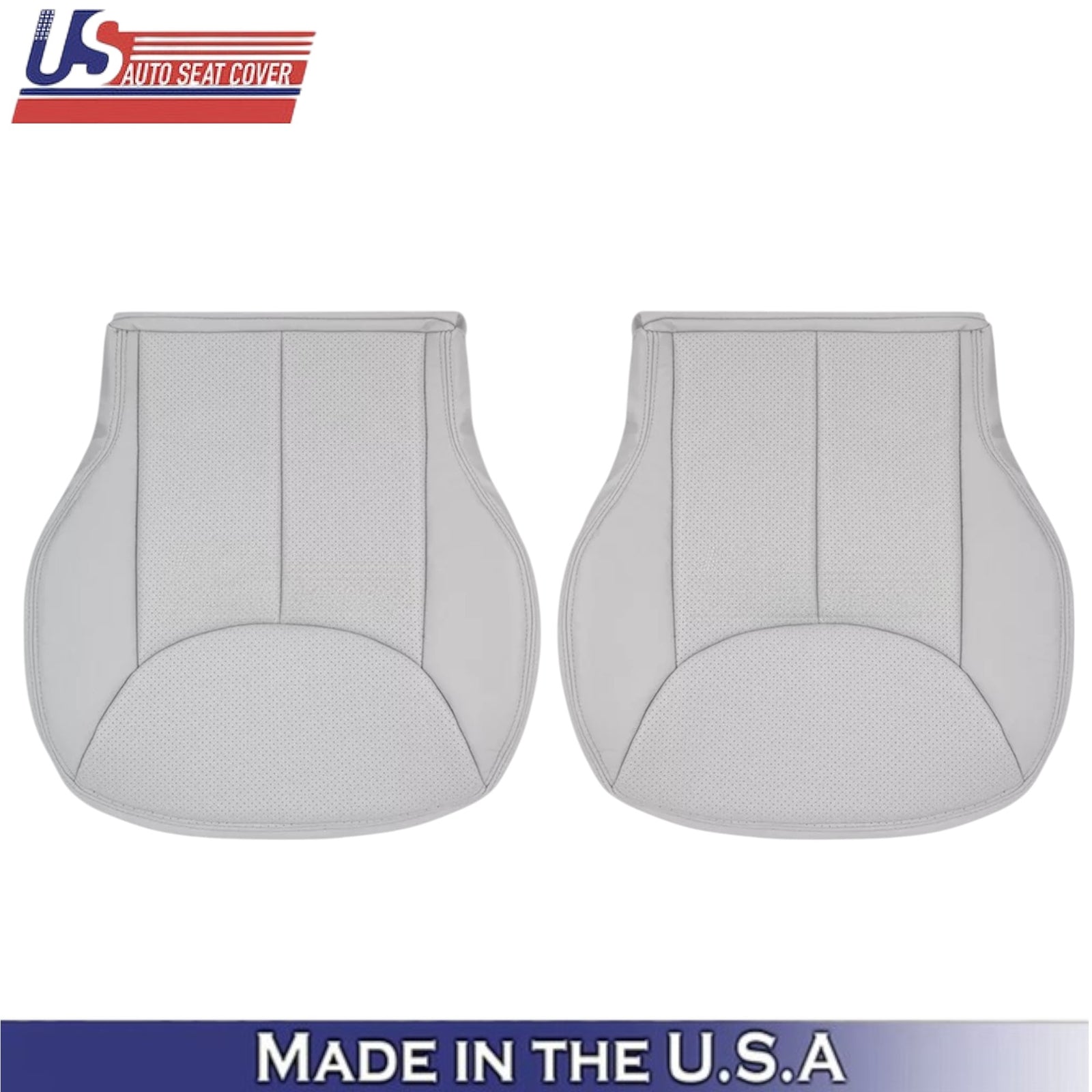 2003-2007 for Mercedes Benz R230 SL500 Front Seat Covers Genuine Leather Gray