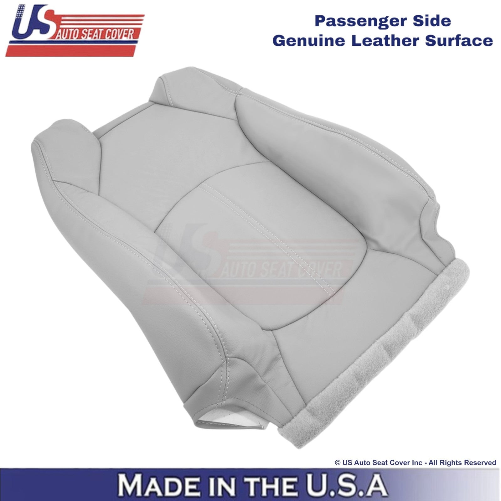 2013-2017 Fits Chevy Traverse Genuine Leather Passenger Top Cover Light Titanium