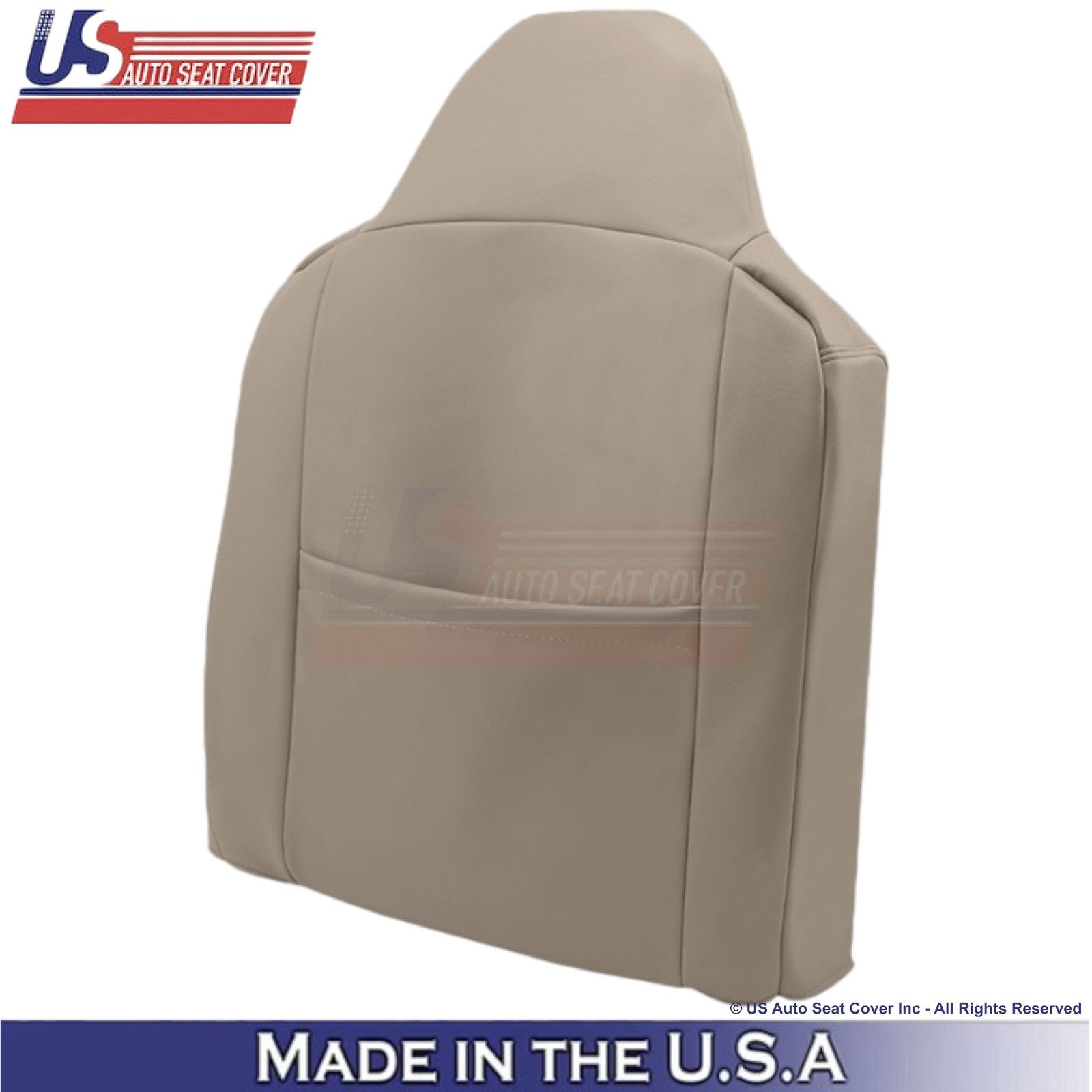 2002-2003 Fits Ford F250 F350 Lariat Leatherette Perforated Front Top Covers Tan