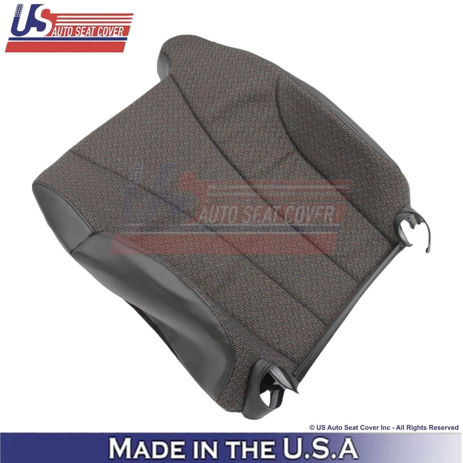 1999-2002 For Chevy Silverado 1500 2500 Cloth Front Driver Seat Covers Dark Gray