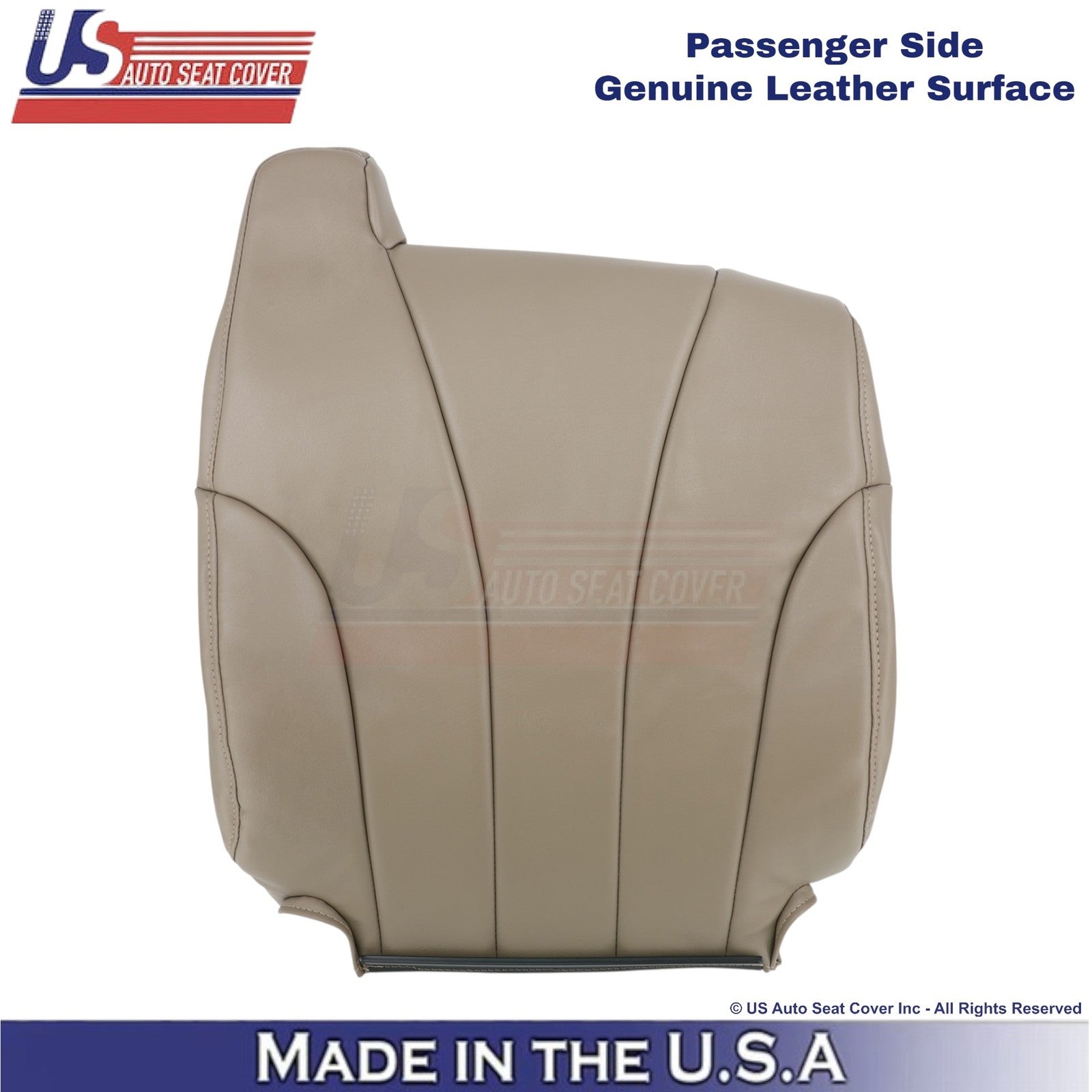 2001-2002 For Chevy Silverado W/T Leather Passenger Top Cover Medium Neutral