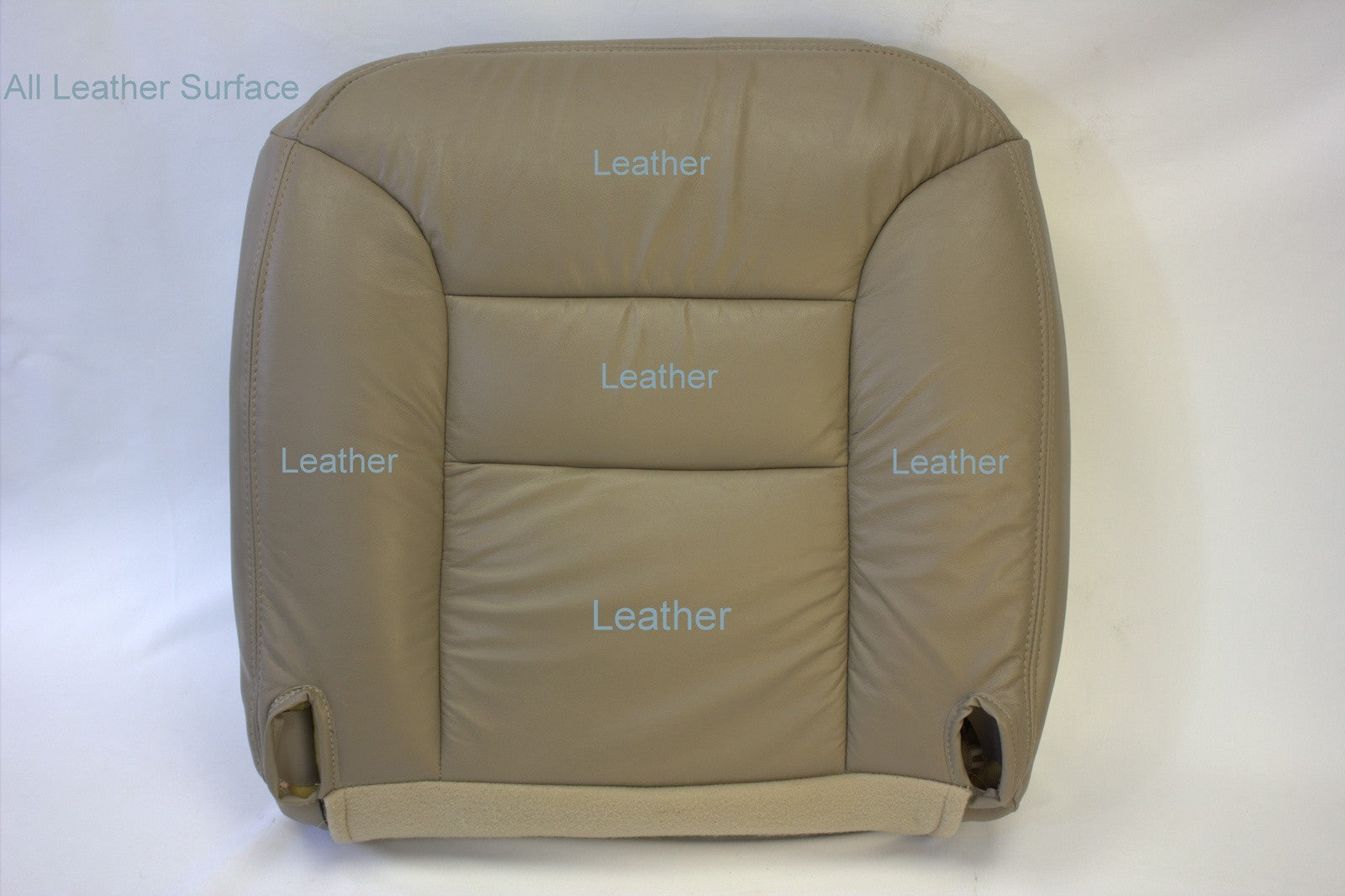 1995 - 1999 Chevy Tahoe Suburban Driver Leather Bottom Seat Cover Neutral Tan