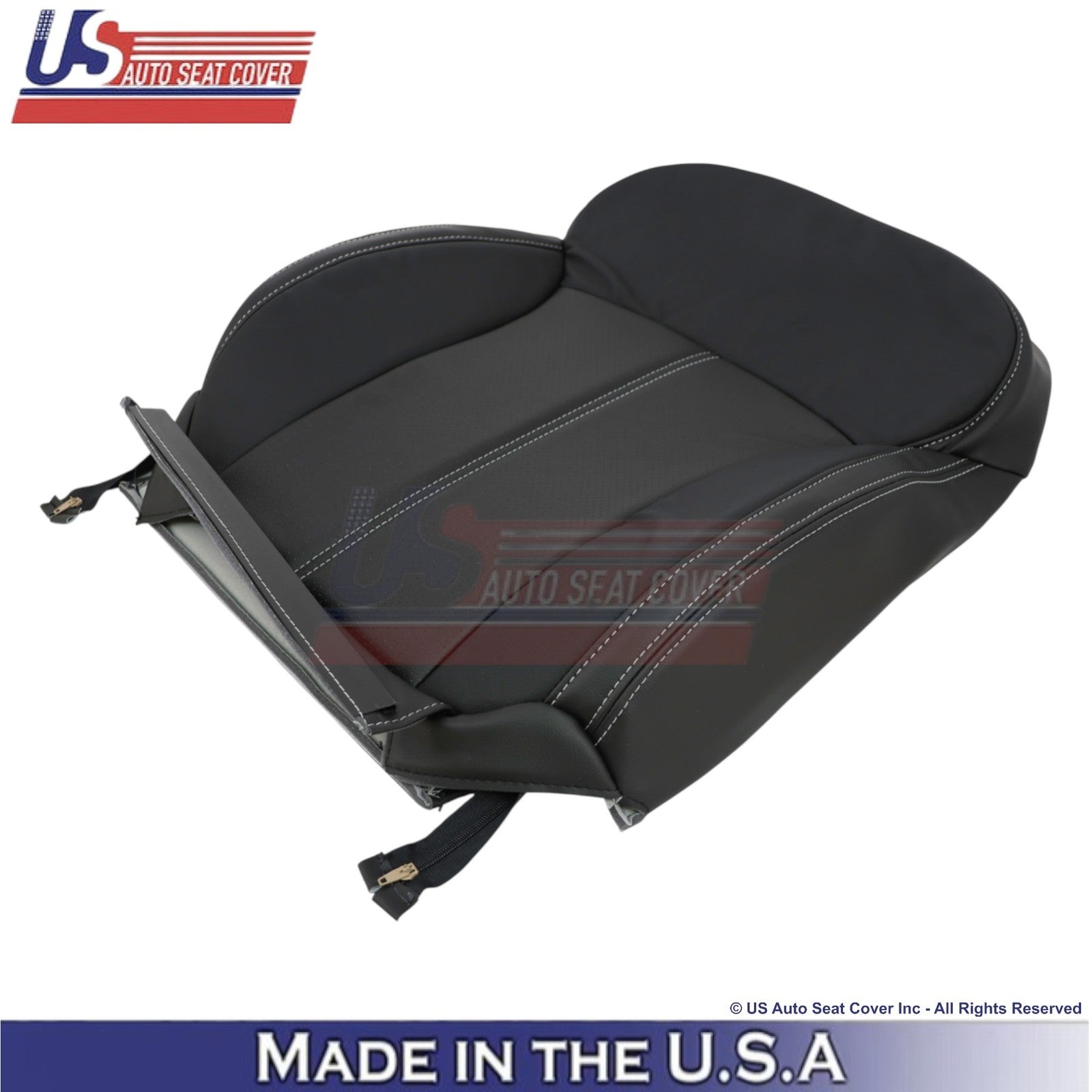 2017-2018 Fits Subaru Forester Touring Genuine Leather Driver Seat Covers Black