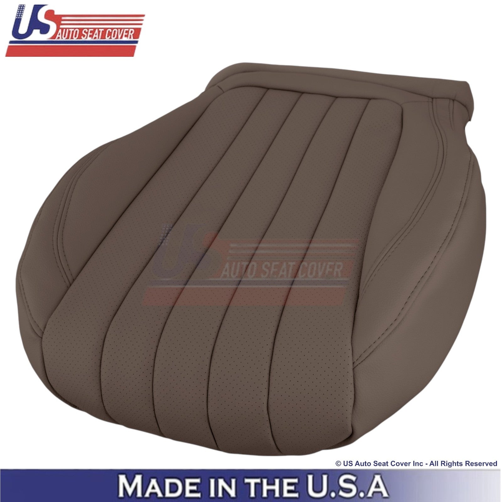 2017-2023 For Mercedes Benz E-Class Genuine Leather Driver Bottom Cover Nut Brwn