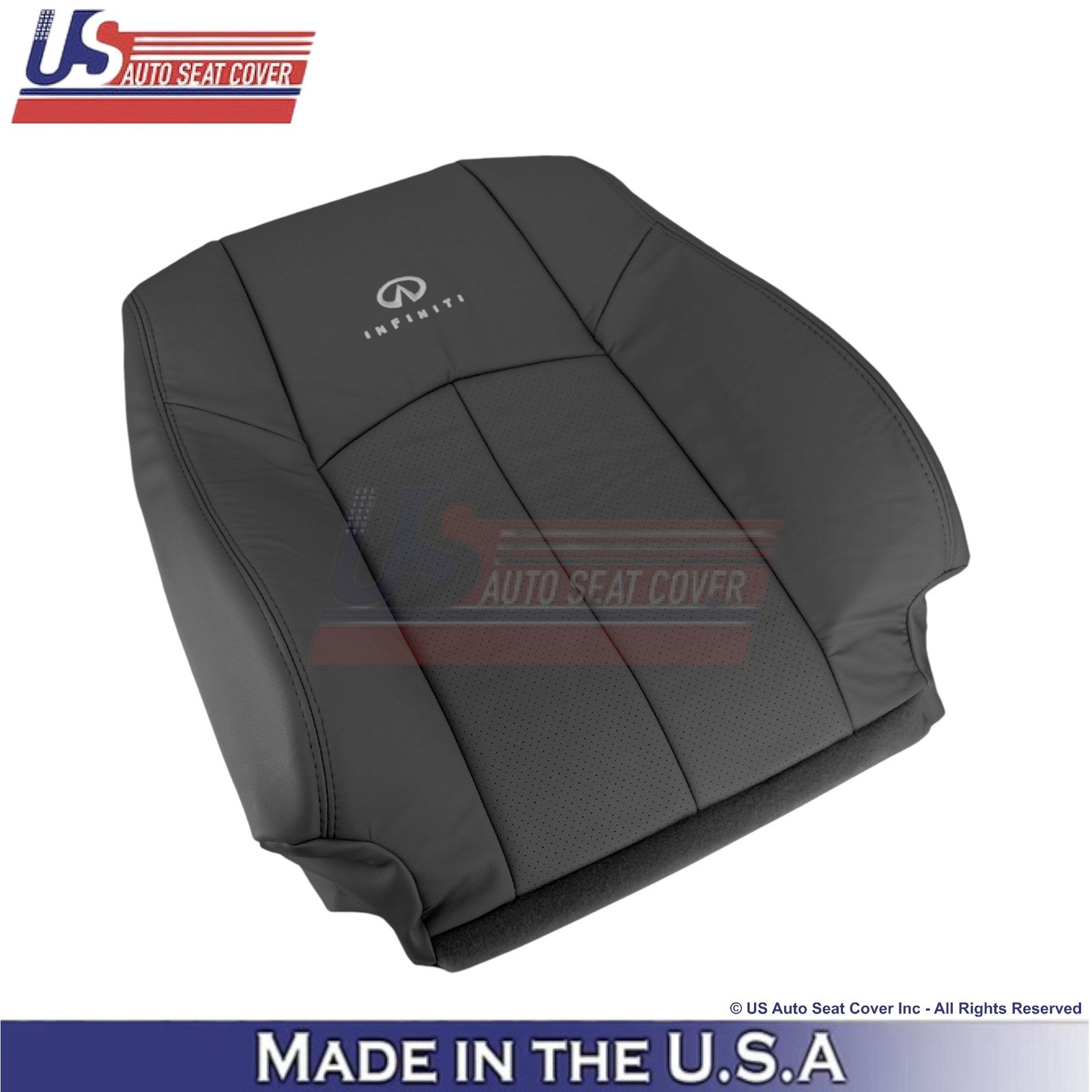 2009-2013 For Infiniti G37 Genuine Leather Front Replacement Covers Graphite