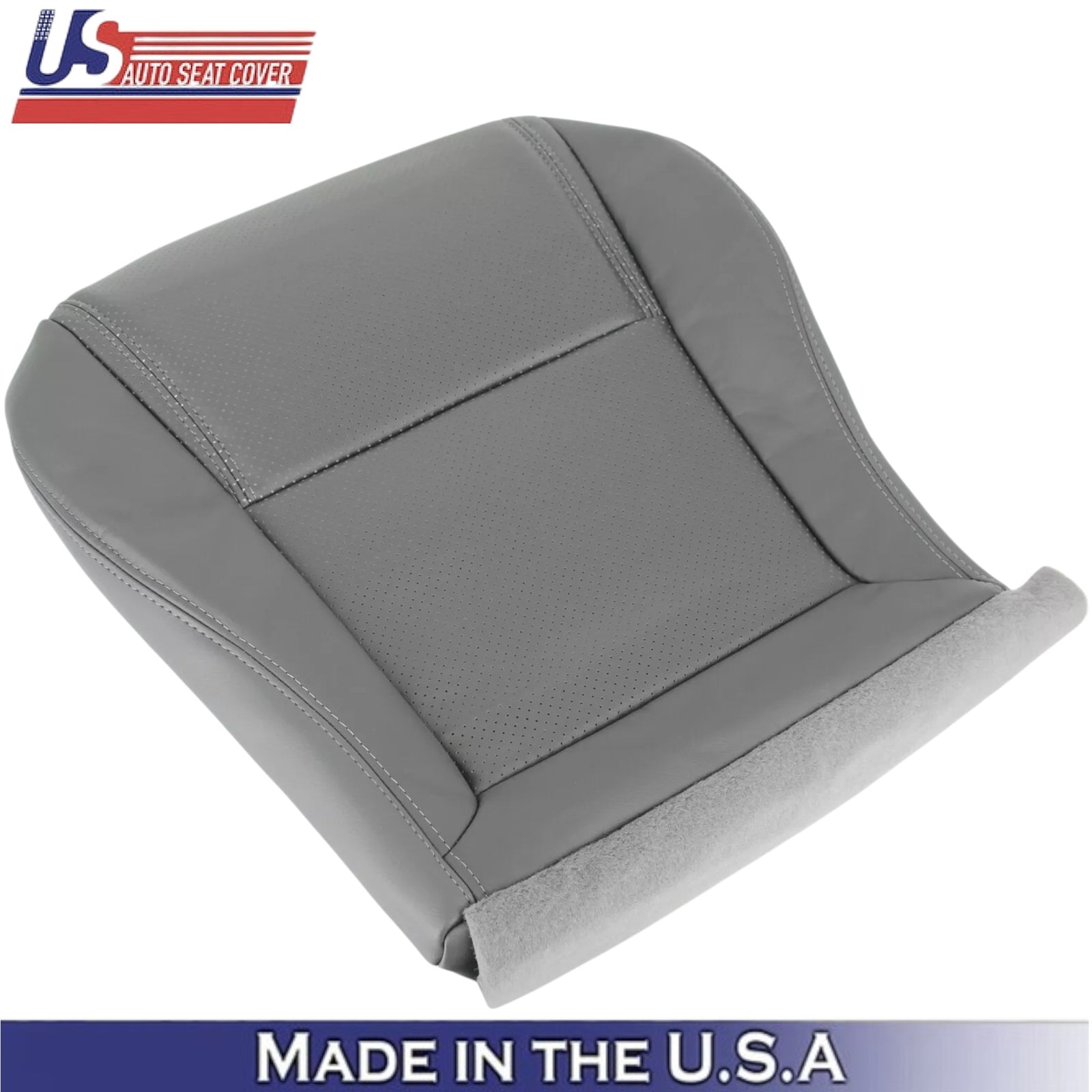 2003-2005 For Honda Pilot Leatherette Driver Bottom Seat Cover Olive Gray