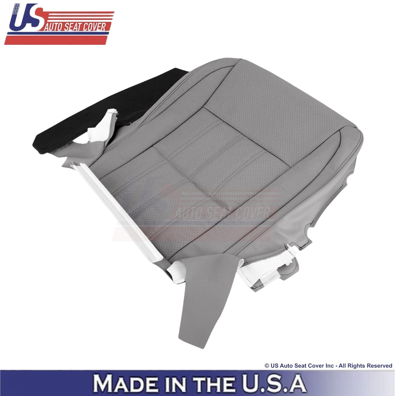 2016-2018 For Lexus ES 350 Genuine Leather Driver Bottom Seat Cover Stratus Gray