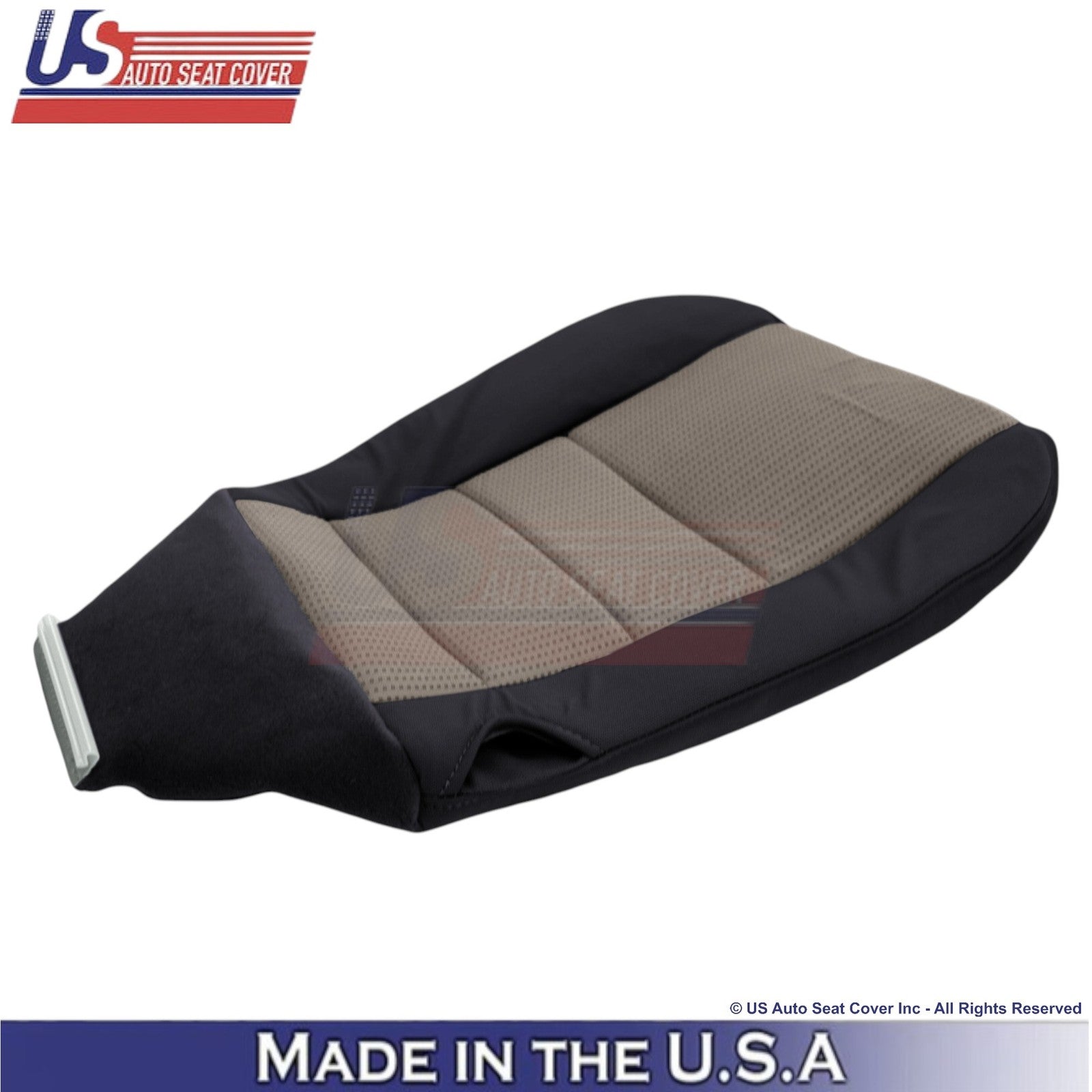2008-2010 Fits Ford F-250 XLT Cloth Front Replacement Covers 2-Tone Black & Gray