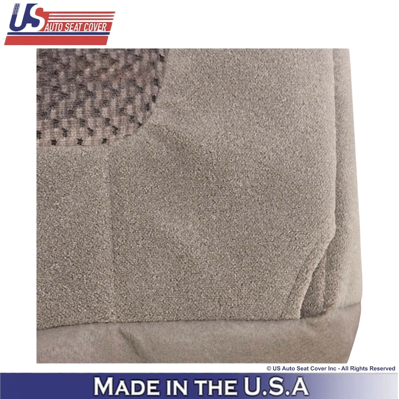 2001 For Ford F-250 XLT Crew-Cab Cloth Driver Bottom Seat Cover med. Parchment
