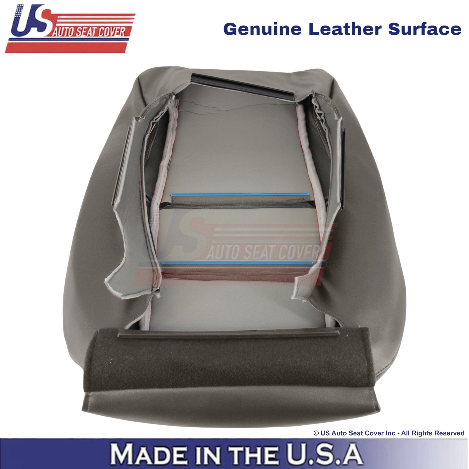 2011-2013 For Dodge Durango Genuine Leather Passenger Top Cover Medium Graystone