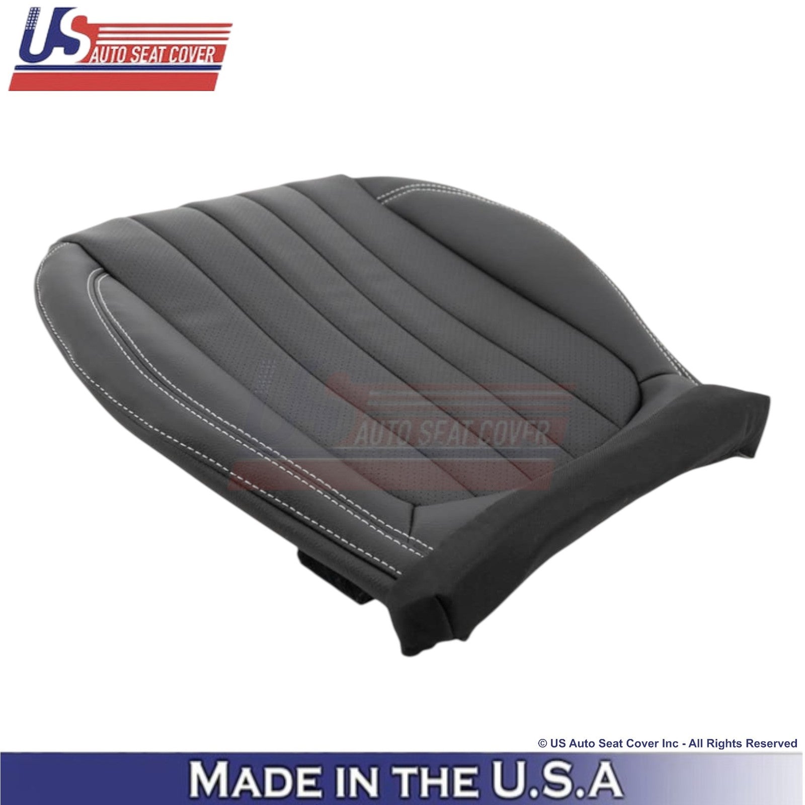 2017-2023 For Mercedes Benz E-Class Genuine Leather Passenger Seat Covers Black