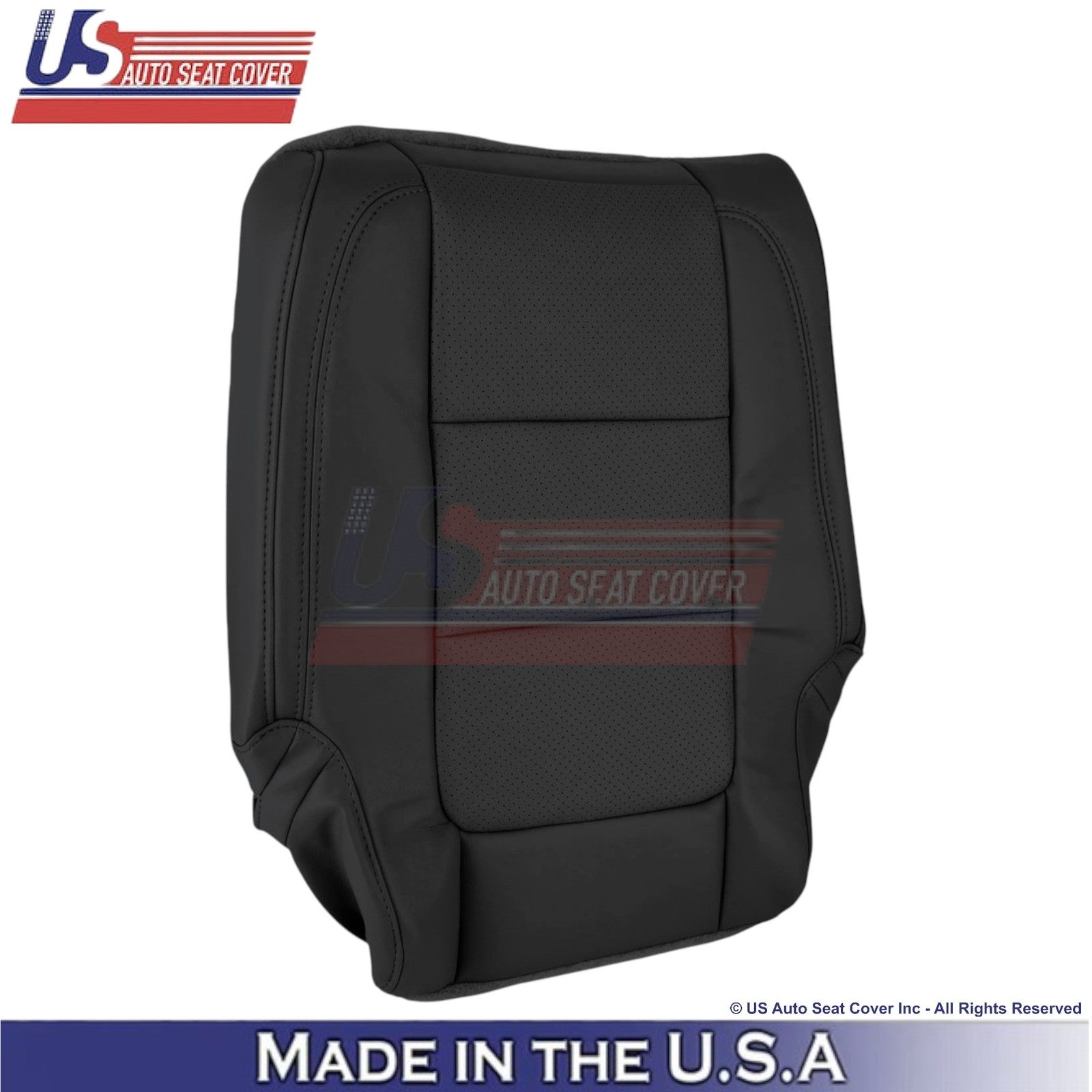 2011-2015 For Ford Explorer 2nd Row Passenger Side Top Leather Seat Cover Black